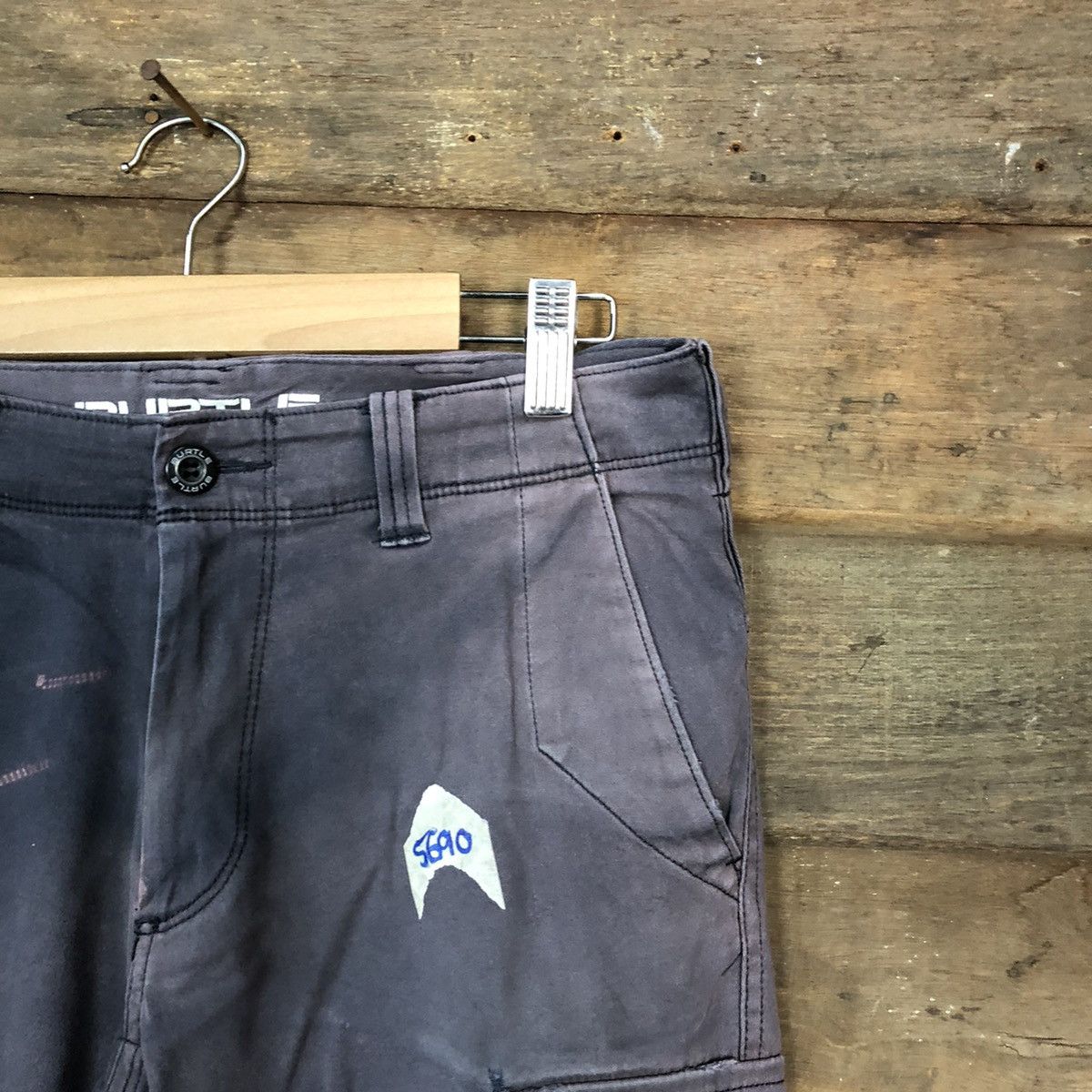 Japanese Brand Burtle Dark Blue Faded tactical utility Cargo Pants #5690 Size US 30 / EU 46 - 5 Thumbnail
