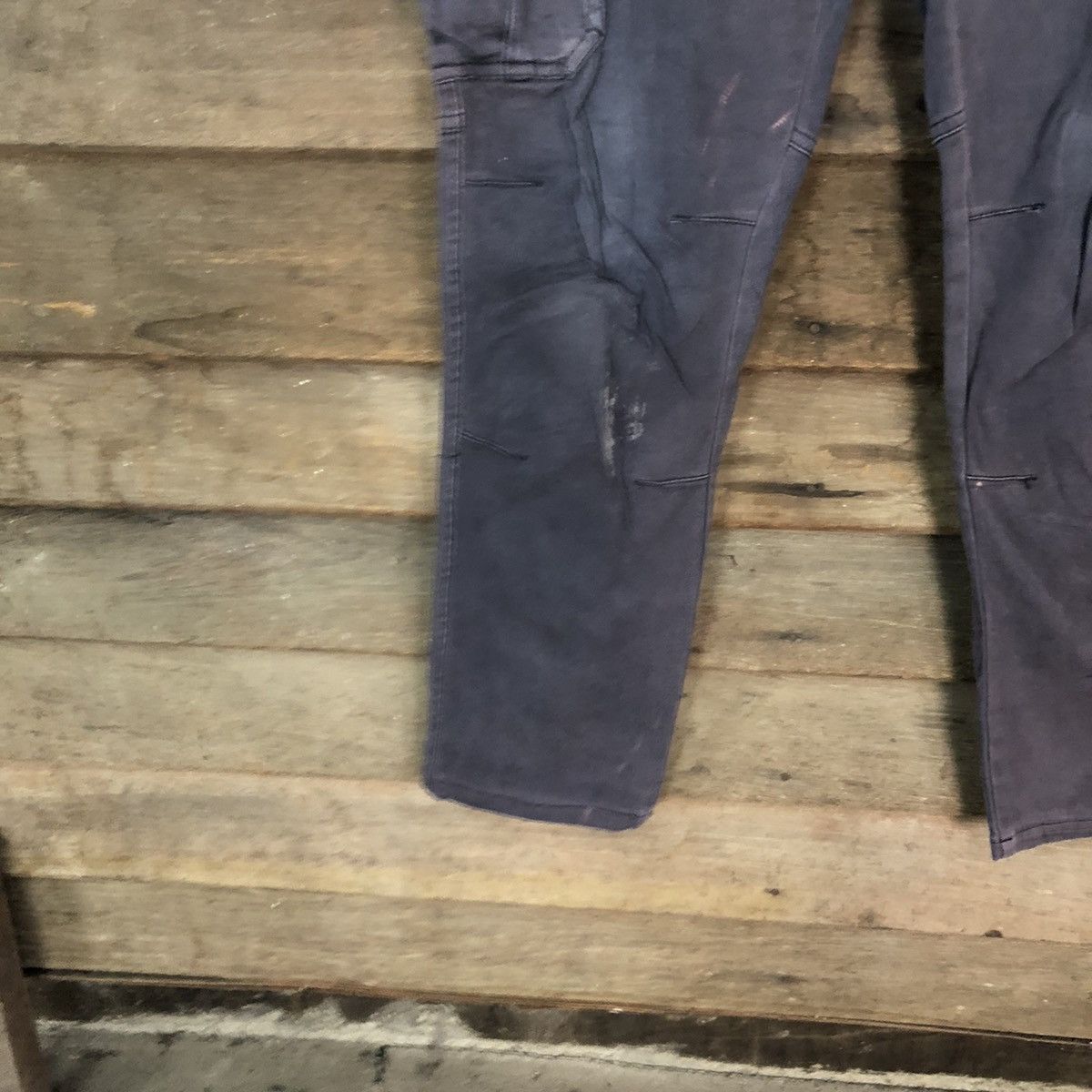 Japanese Brand Burtle Dark Blue Faded tactical utility Cargo Pants #5690 Size US 30 / EU 46 - 8 Thumbnail