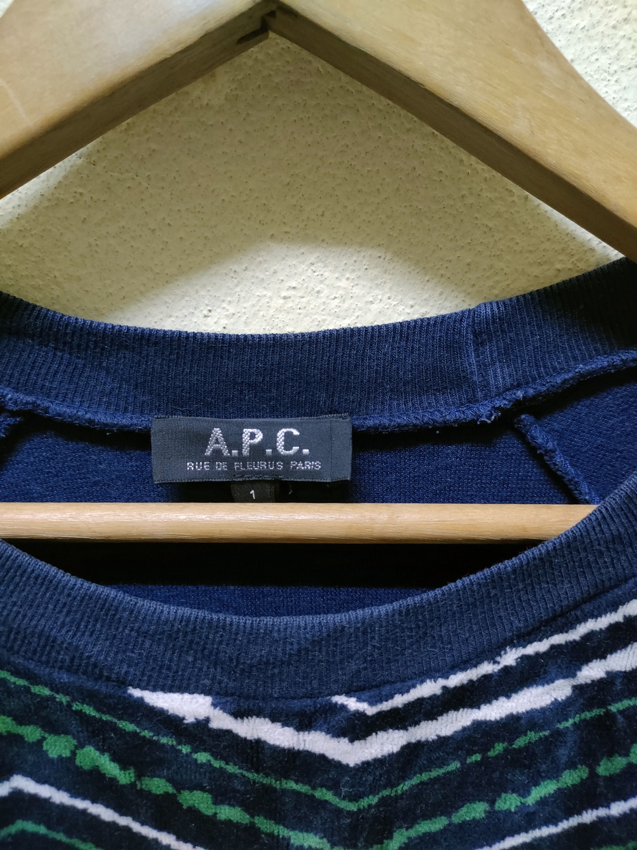 A.P.C. × Fashion Victim A.P.C Velvet Sweatshirt Size US S / EU 44-46 / 1 - 6 Thumbnail