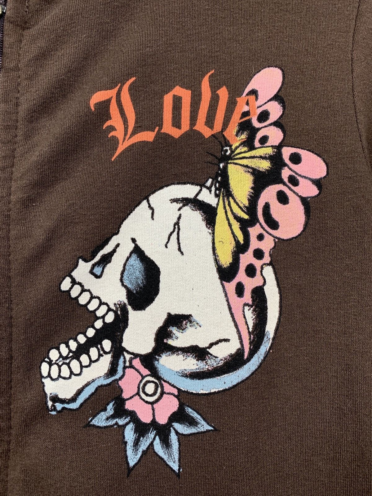 Christian Audigier Women’s Ed Hardy by Christian Audigier Skull Brown Hoodie Size S / US 4 / IT 40 - 18 Thumbnail