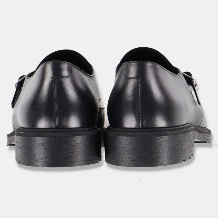 Celine Black Shiny Calfskin Leather Buckle Creepers | Grailed