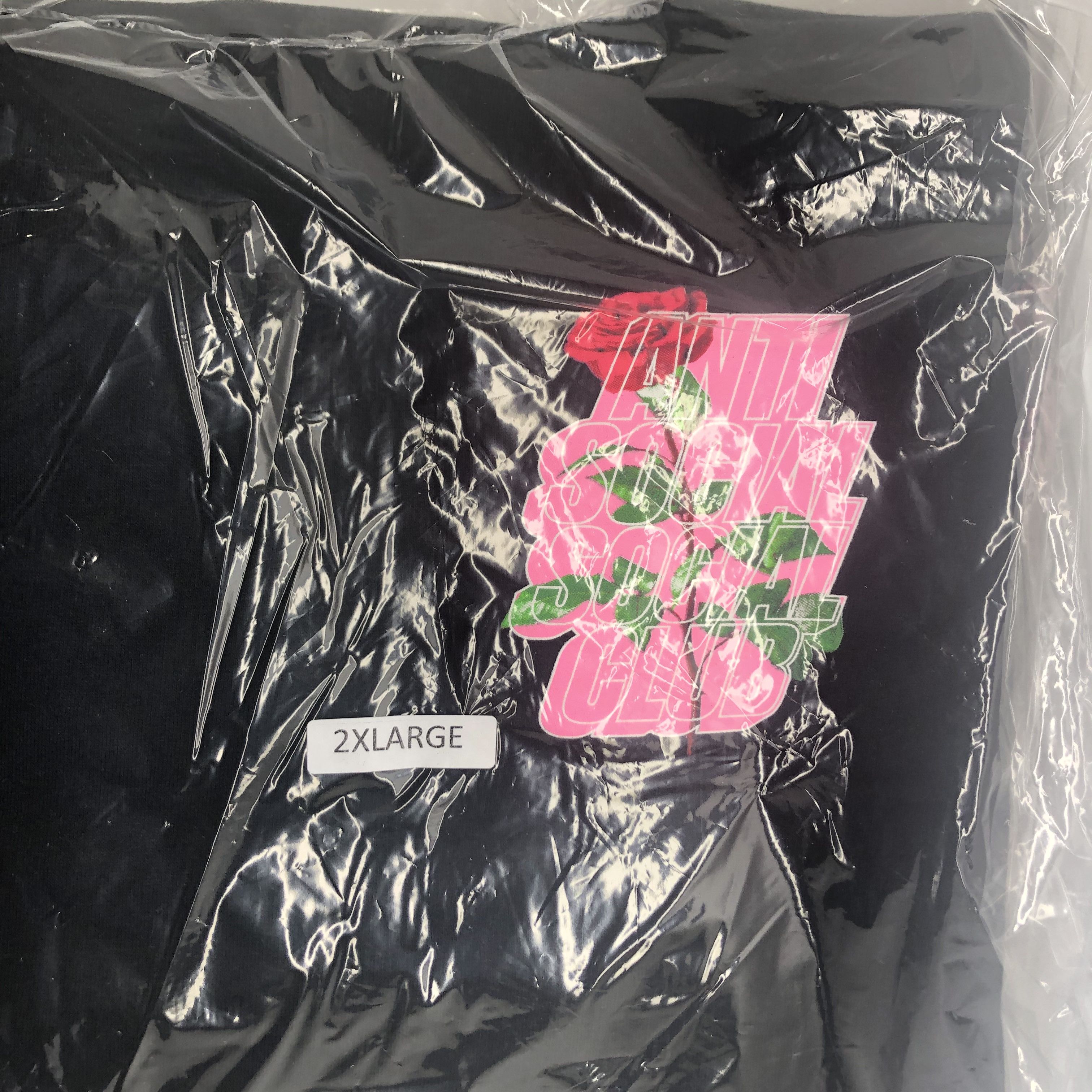 Anti Social Social Club DS FW19 ASSC Blocked Logo Plant Me Black Hoodie in hand Size US XXL / EU 58 / 5 - 2 Thumbnail