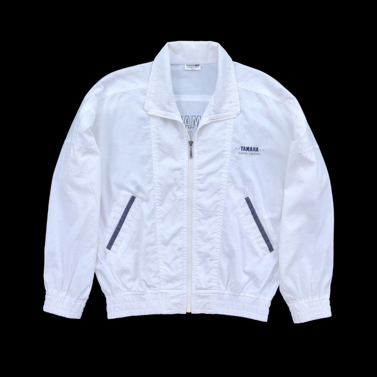 Sports Specialties Vintage YAMAHA Embroidery Logo White Bomber Jacket Size US M / EU 48-50 / 2 - 3 Thumbnail