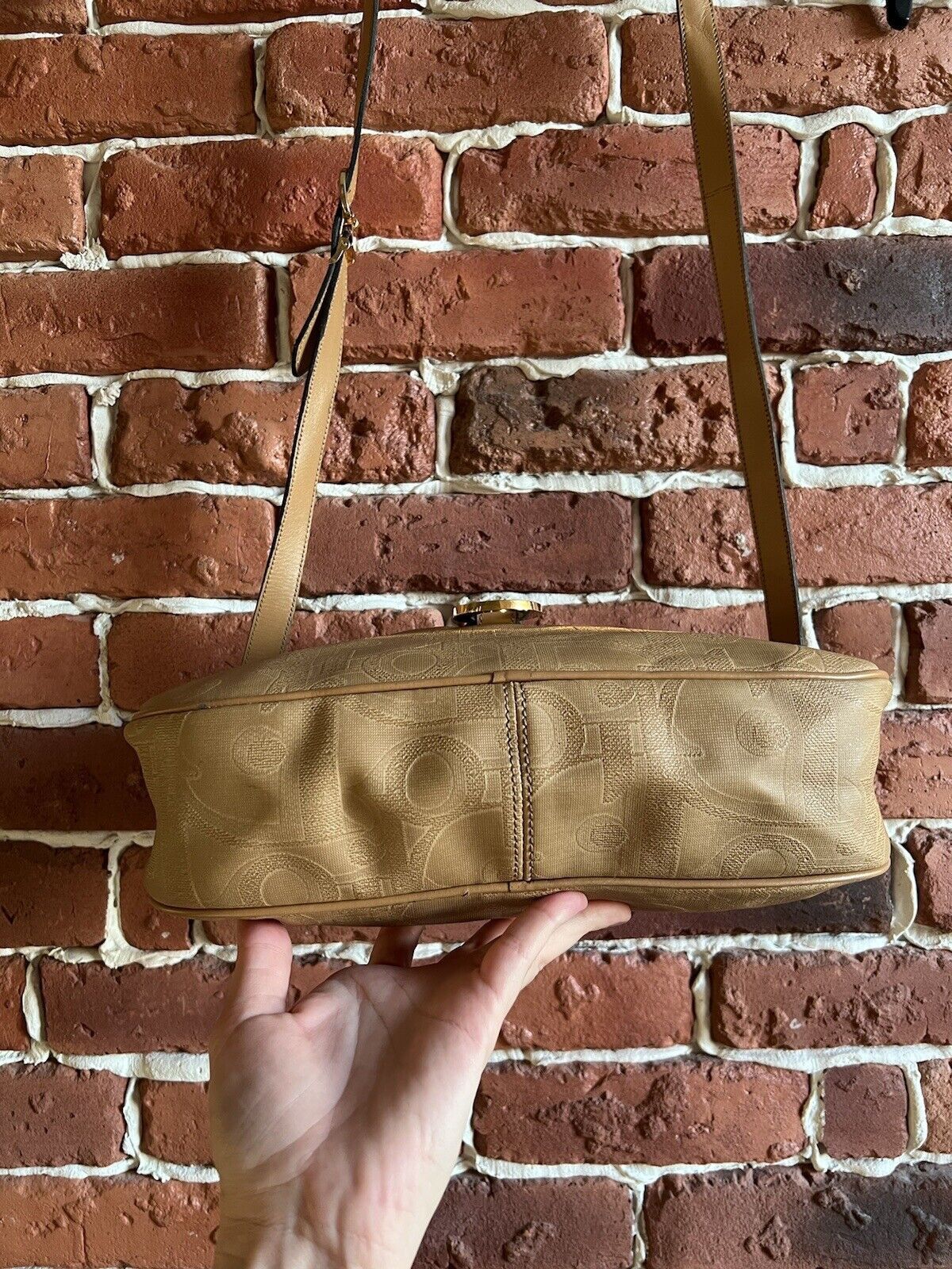 Dior Christian Dior VTG Bag PVC Leather Brown Size ONE SIZE - 7 Thumbnail