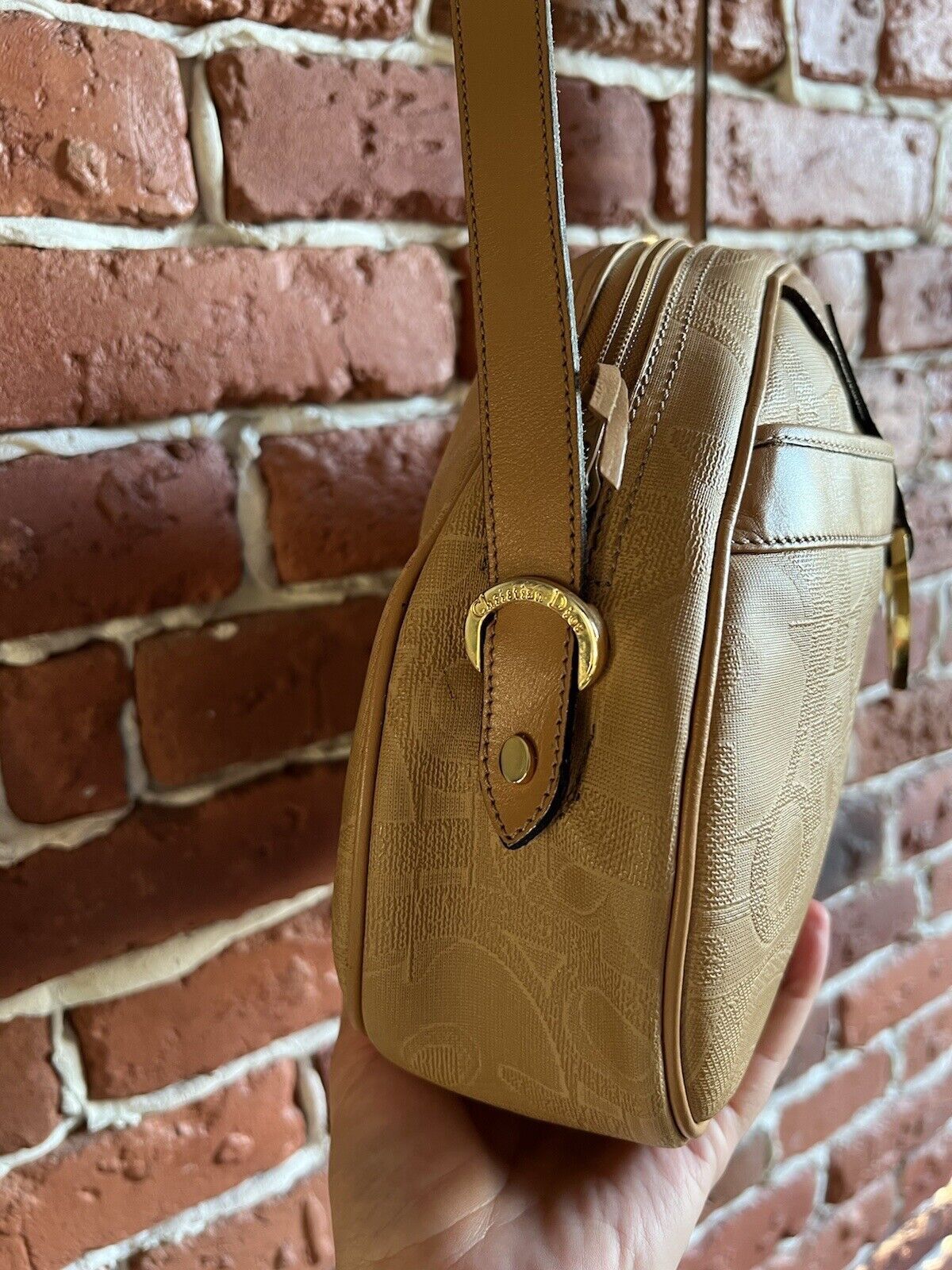 Dior Christian Dior VTG Bag PVC Leather Brown Size ONE SIZE - 4 Thumbnail