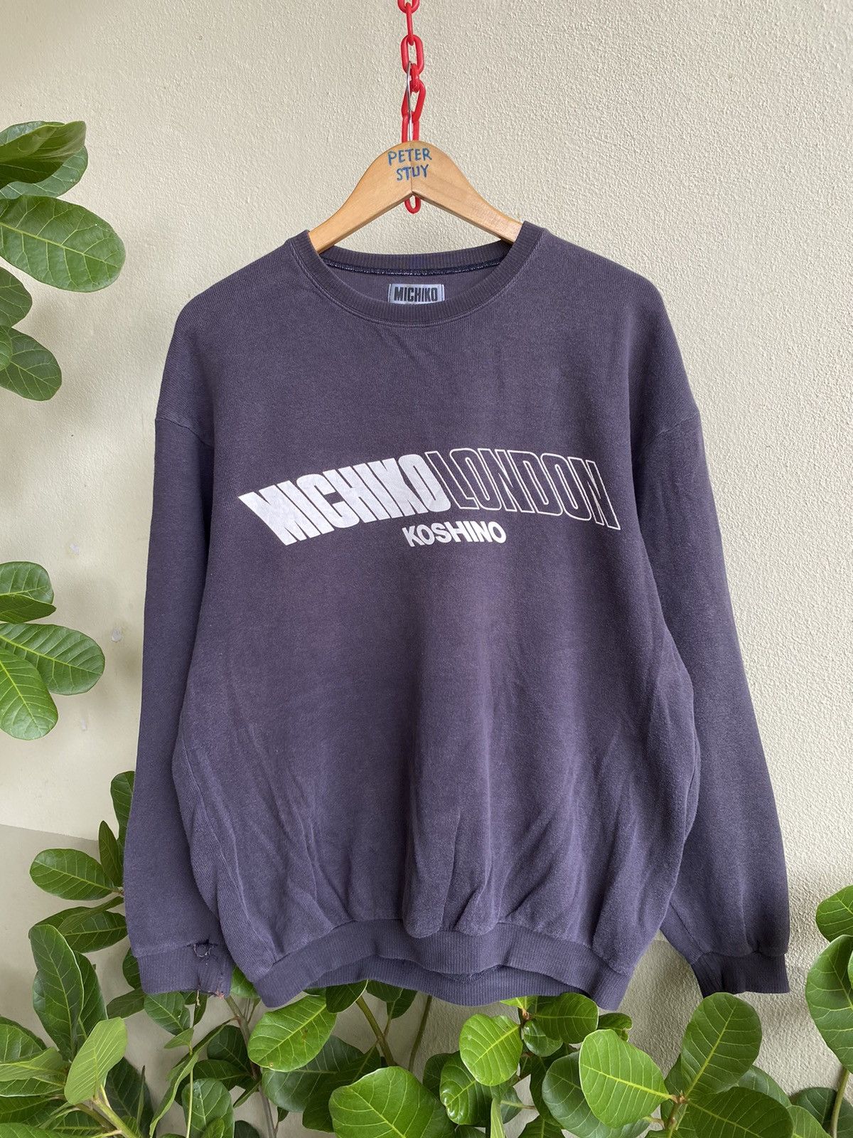 Japanese Brand × Michiko Koshino London × Vintage Michiko Koshino London big logo sweater Size US M / EU 48-50 / 2 - 1 Thumbnail