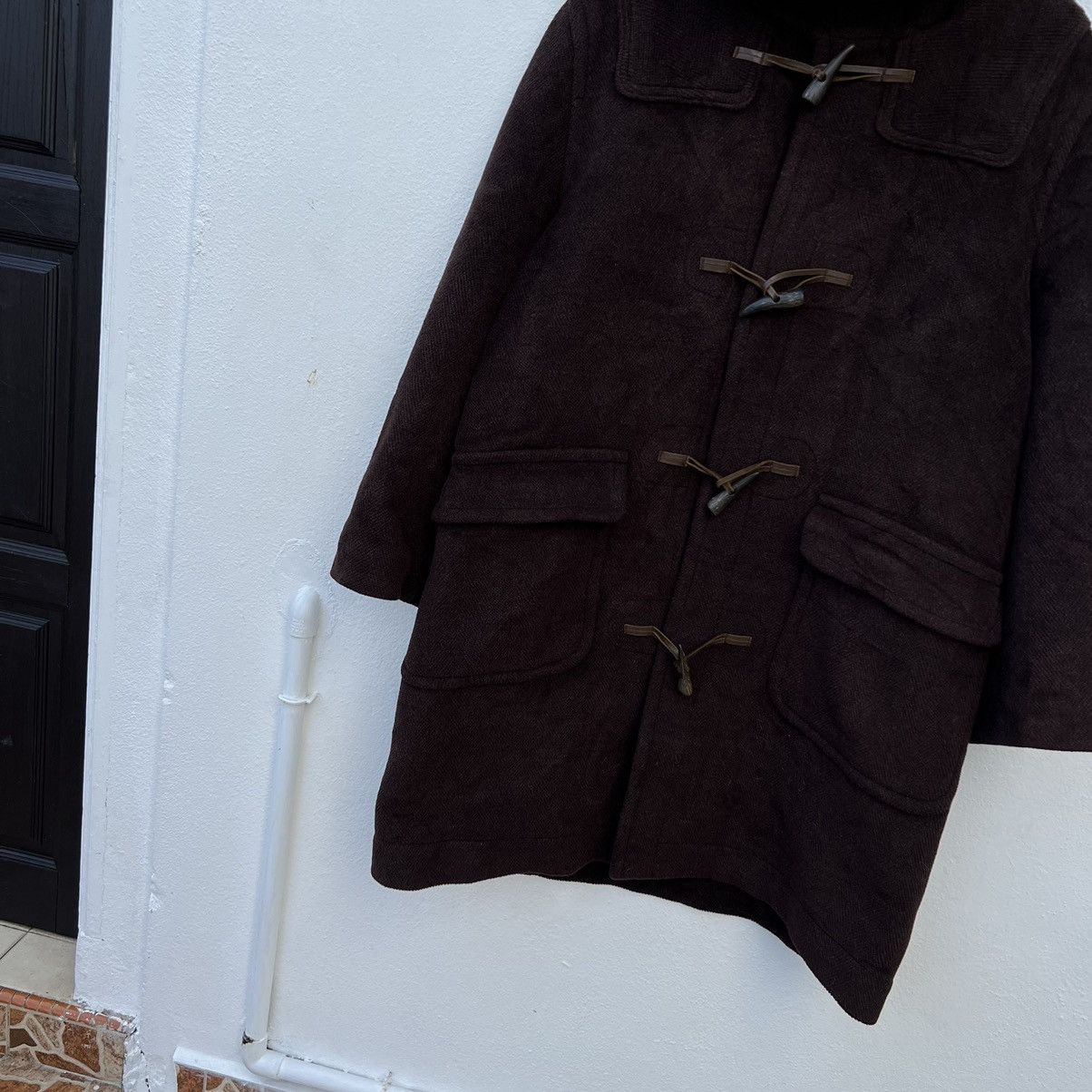 A.P.C. RICH BROWN HERRINGBONE WOOL LONG COAT JACKET Size US S / EU 44-46 / 1 - 4 Thumbnail