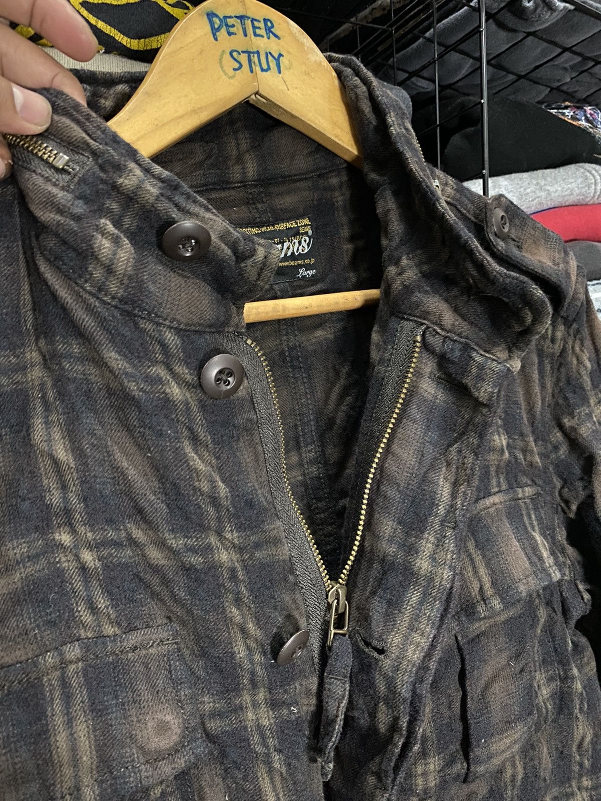 Beams Plus × Japanese Brand Beams flannel jacket Size US L / EU 52-54 / 3 - 5 Thumbnail