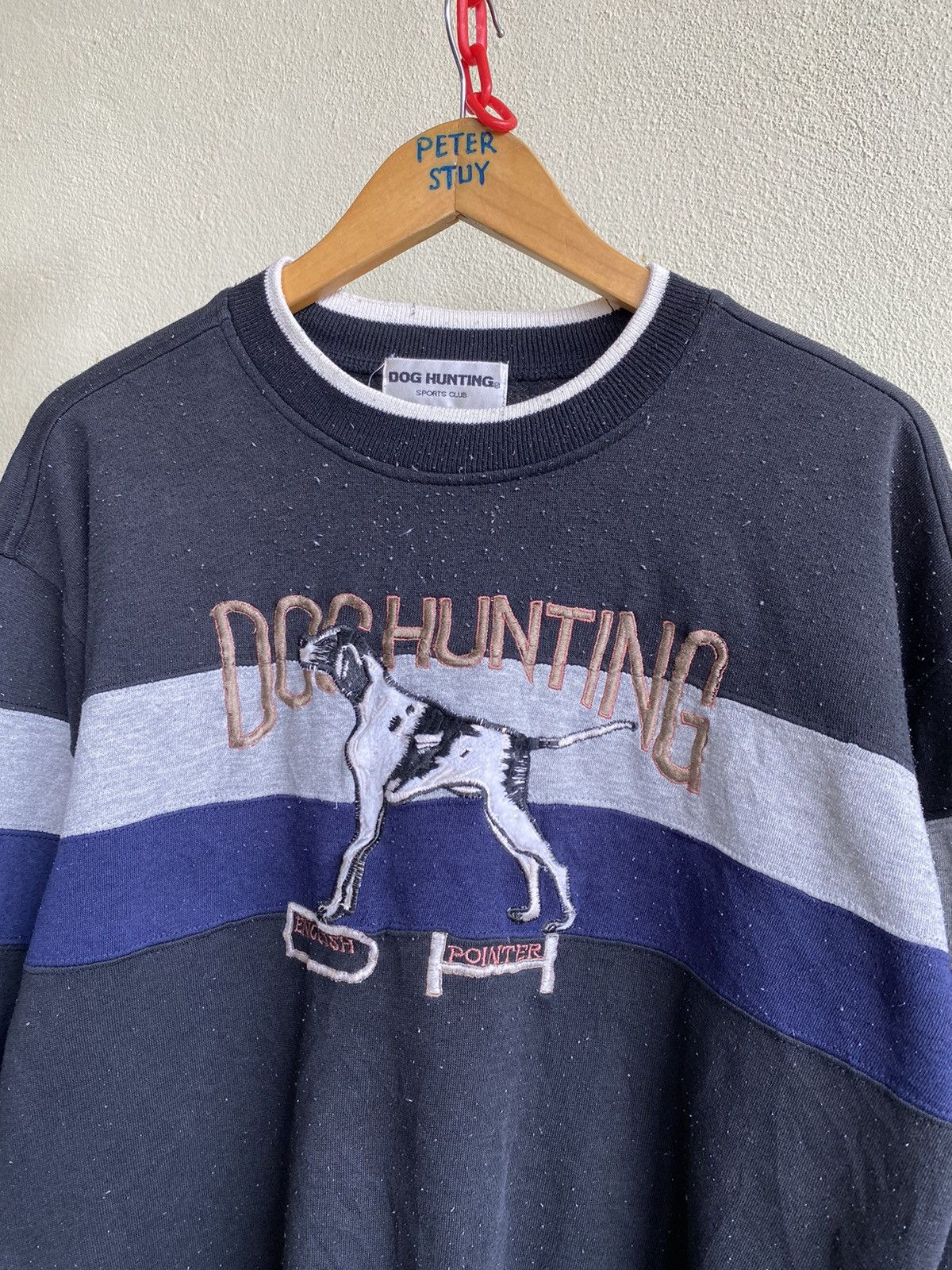 Japanese Brand × Vintage Vintage dog hunting sports club sweater Size US M / EU 48-50 / 2 - 3 Thumbnail