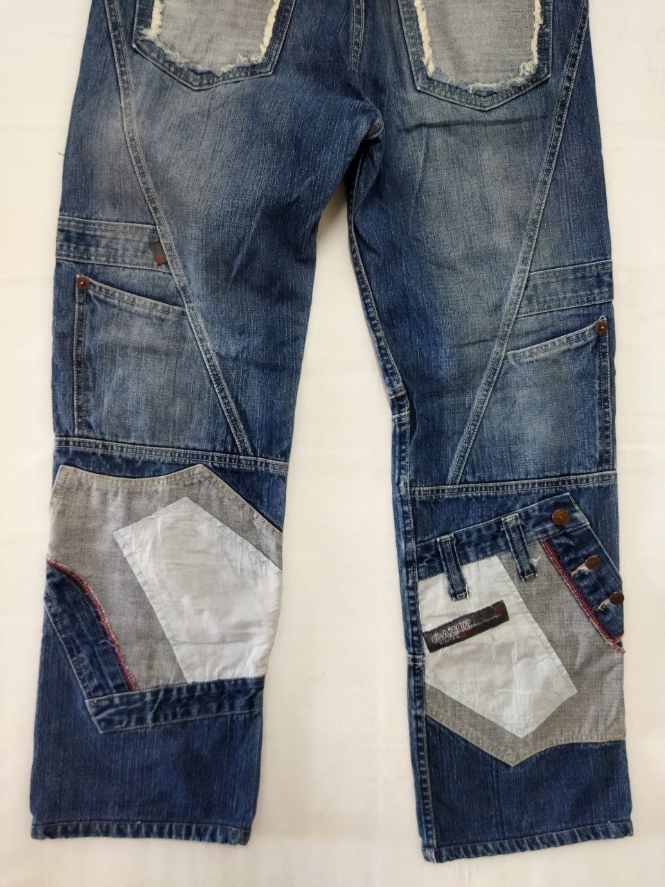 Japanese Brand Gazoz Multipocket Patched Style Design Jeans Size US 33 - 4 Thumbnail
