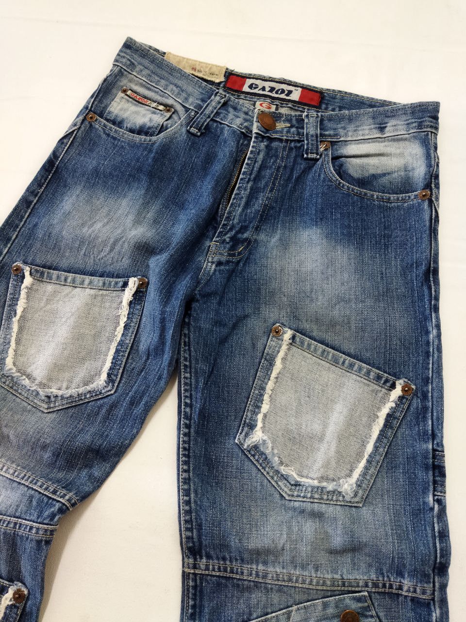 Japanese Brand Gazoz Multipocket Patched Style Design Jeans Size US 33 - 11 Thumbnail