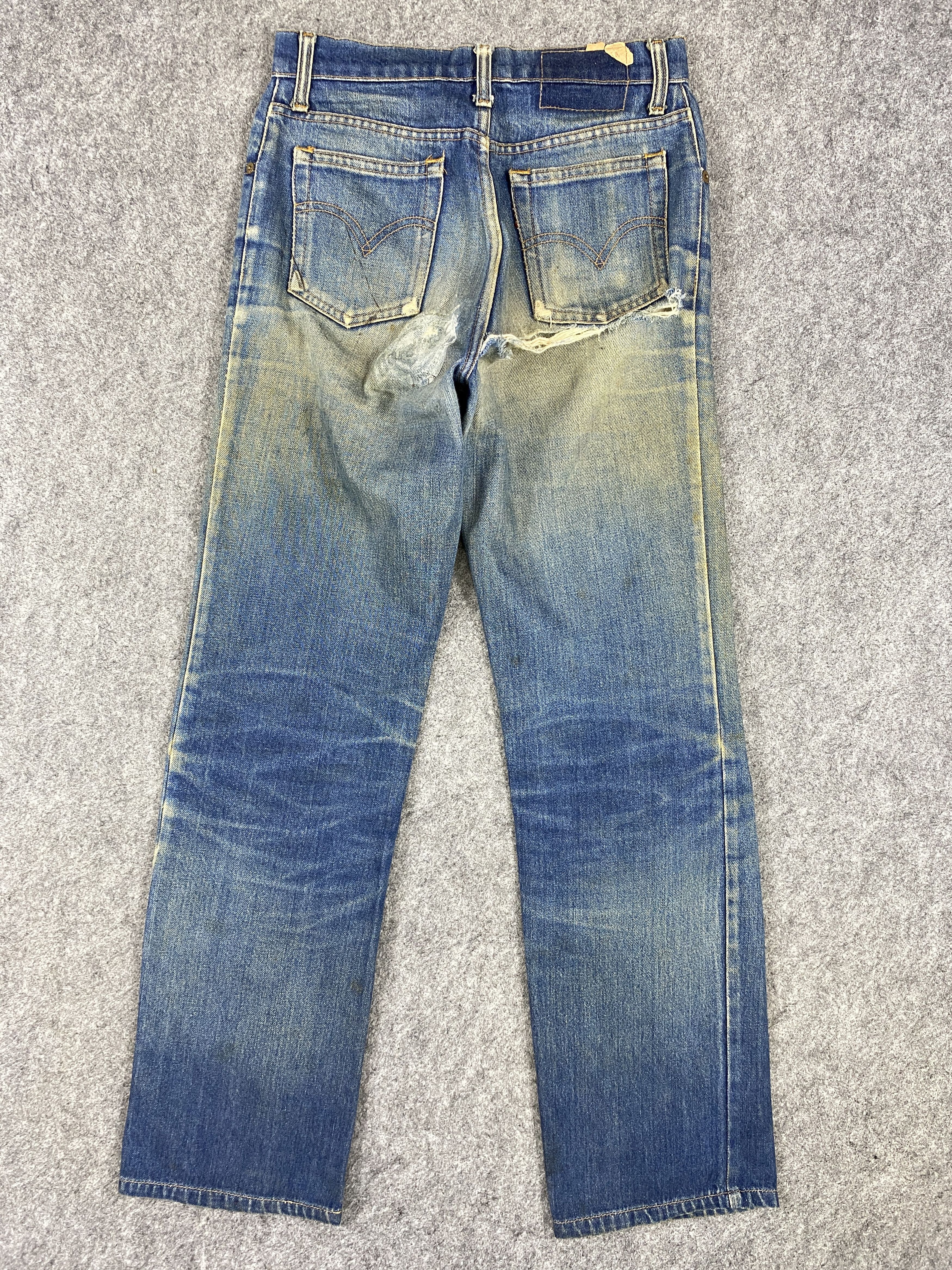 Levi's Dirty Used Blue Vintage Levi's 505 27x29.5 Denim -JN1386 Size US 27 - 2 Thumbnail