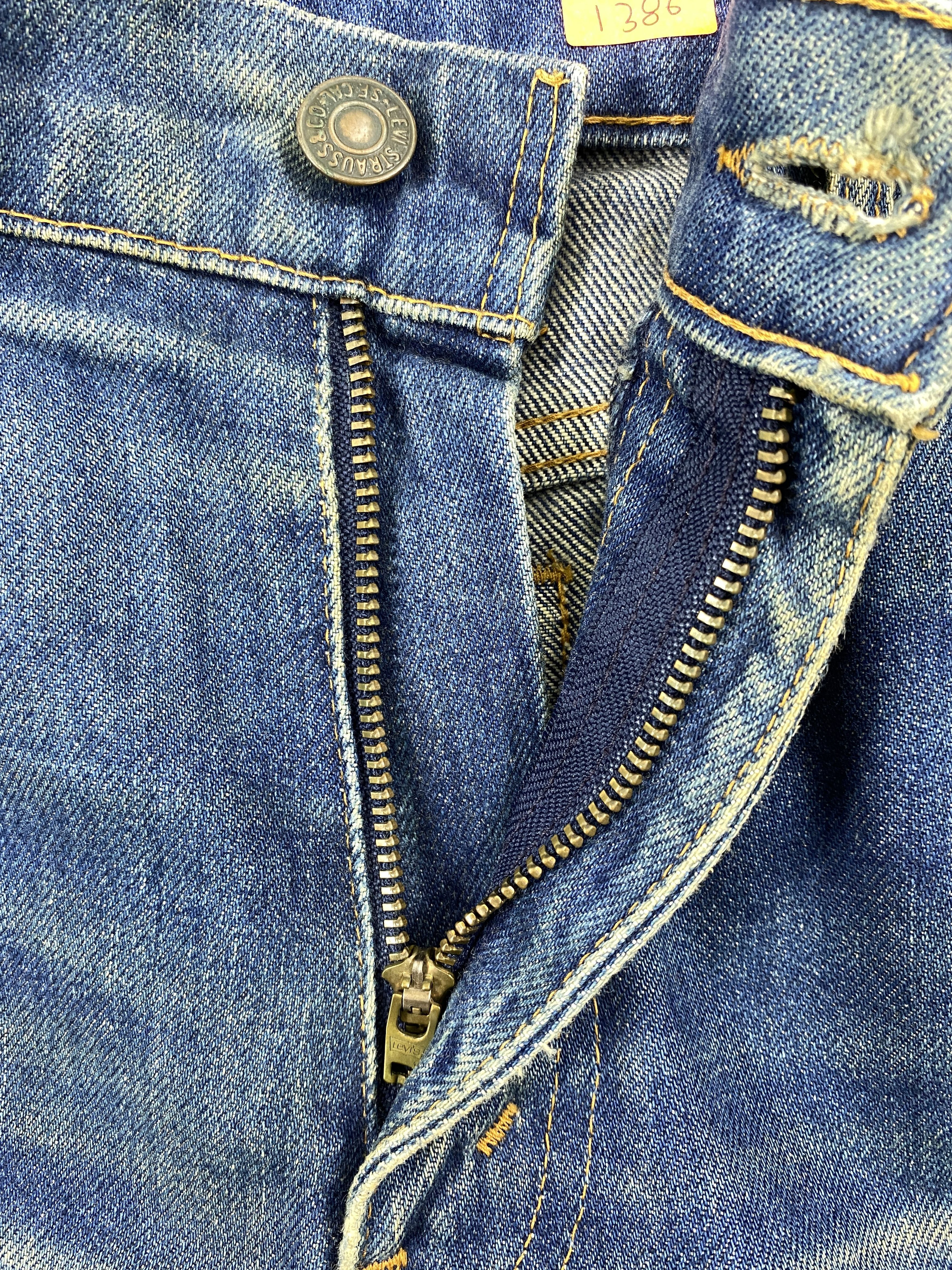 Levi's Dirty Used Blue Vintage Levi's 505 27x29.5 Denim -JN1386 Size US 27 - 6 Thumbnail