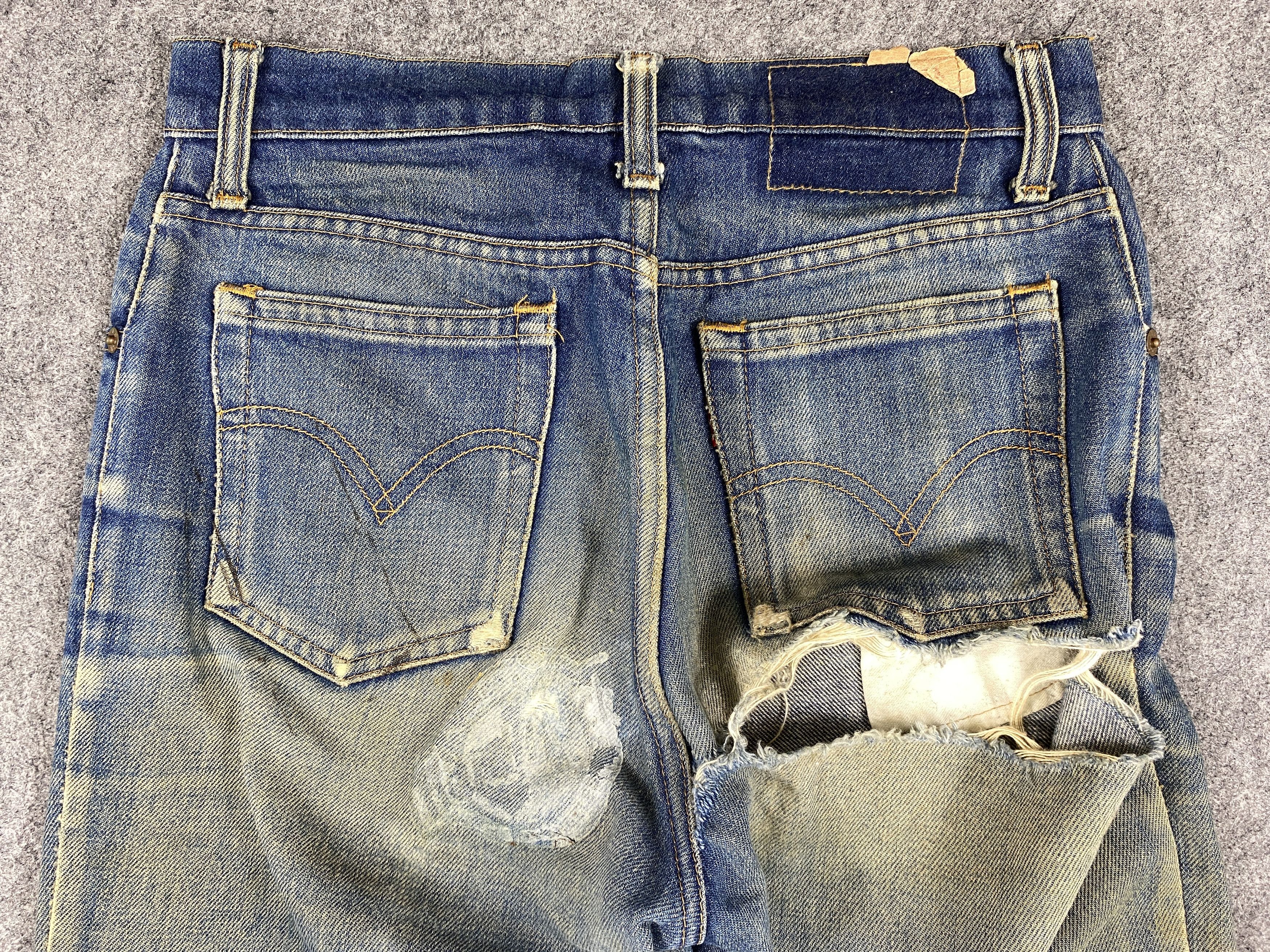 Levi's Dirty Used Blue Vintage Levi's 505 27x29.5 Denim -JN1386 Size US 27 - 4 Thumbnail