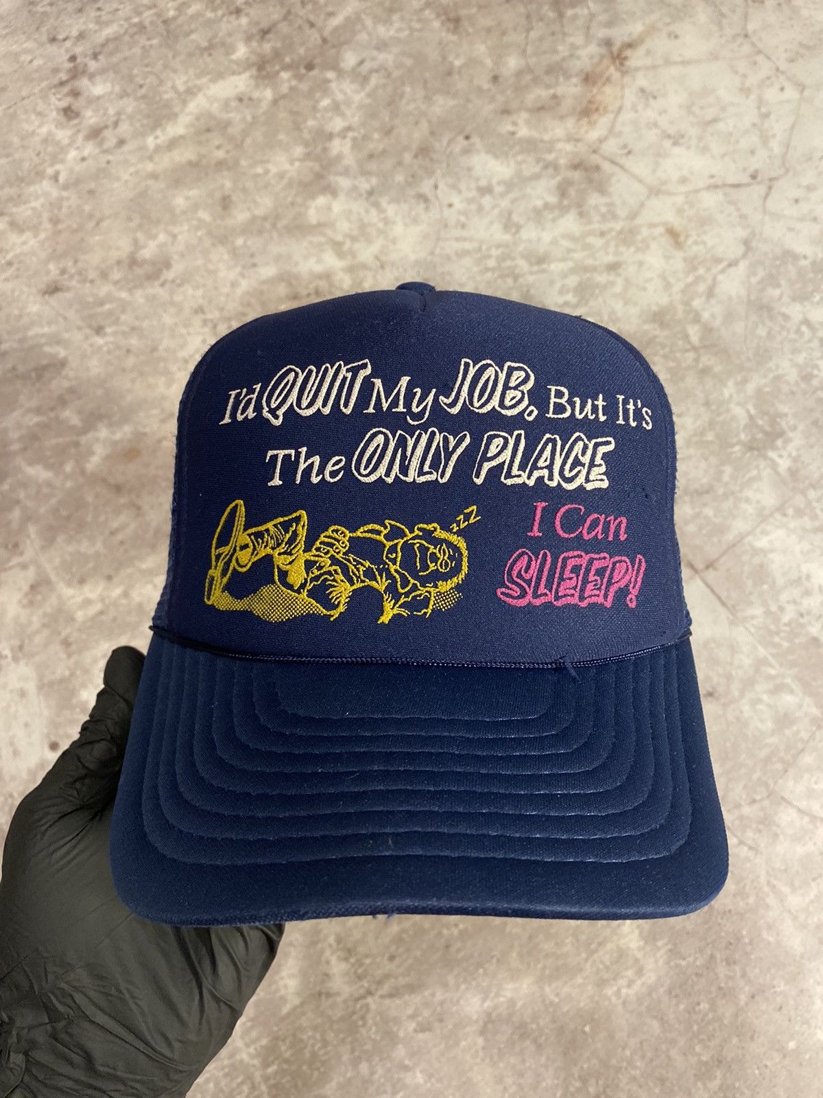 Vintage 80s “Work Essence” Ironic Trucker Hat Grailed