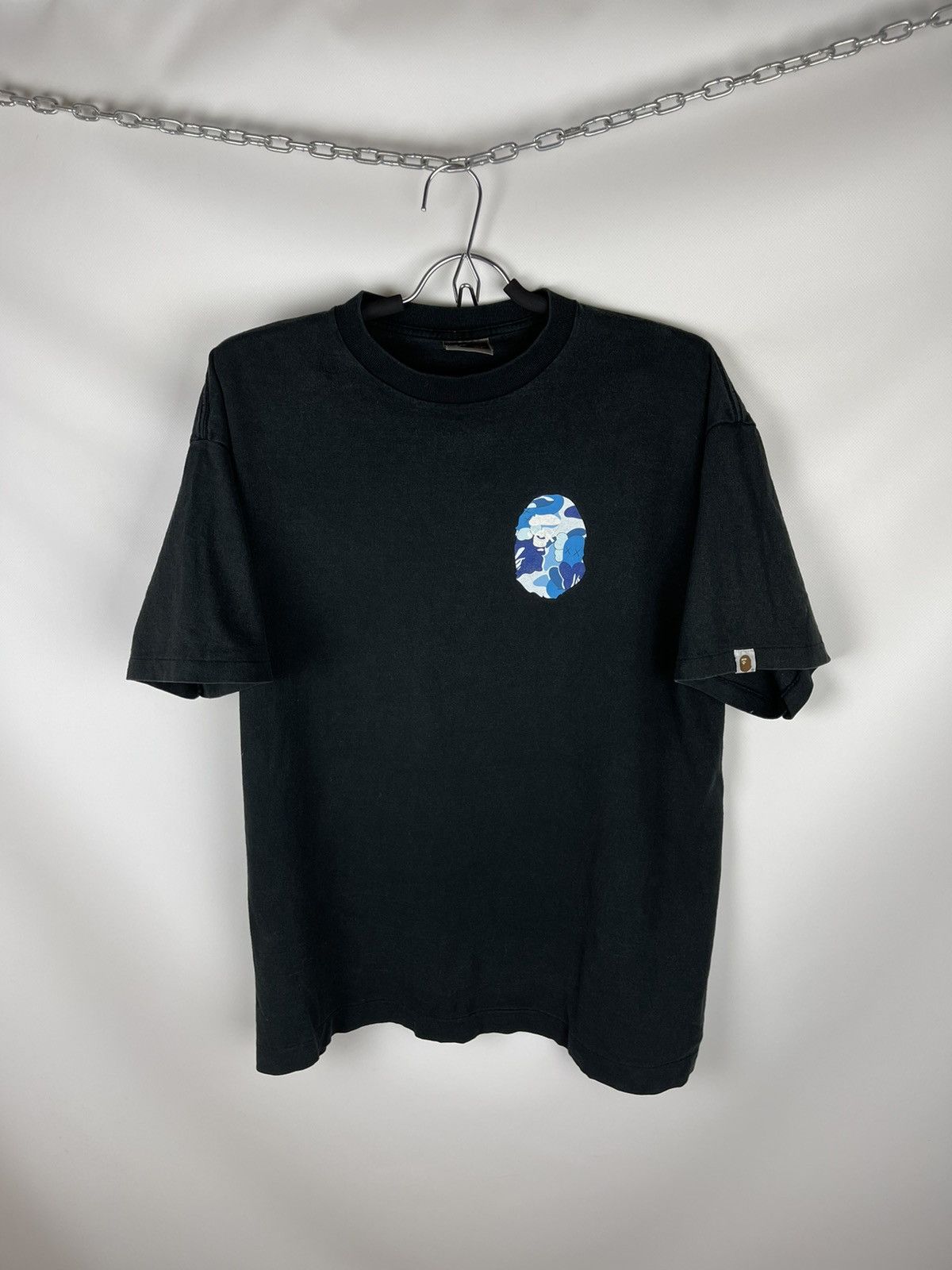 image of Bape x Kaws Made In Japan Vintage 2006 Single Stitch Tee in Black, Men's (Size XL)