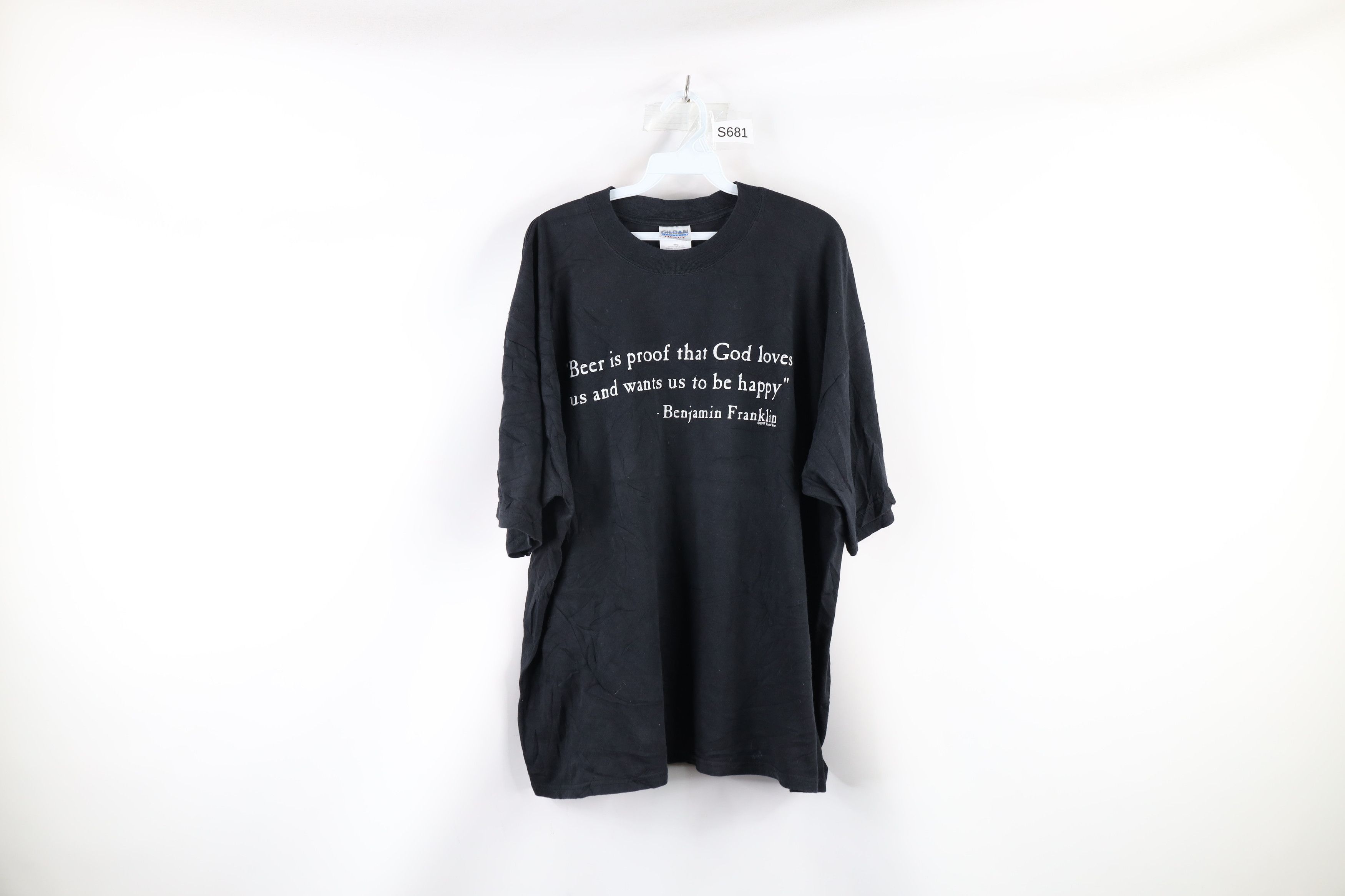 Vintage Vintage 90s Beer Is Proof God Wants Us To Be Happy T-Shirt Size US XXL / EU 58 / 5 - 1 Thumbnail