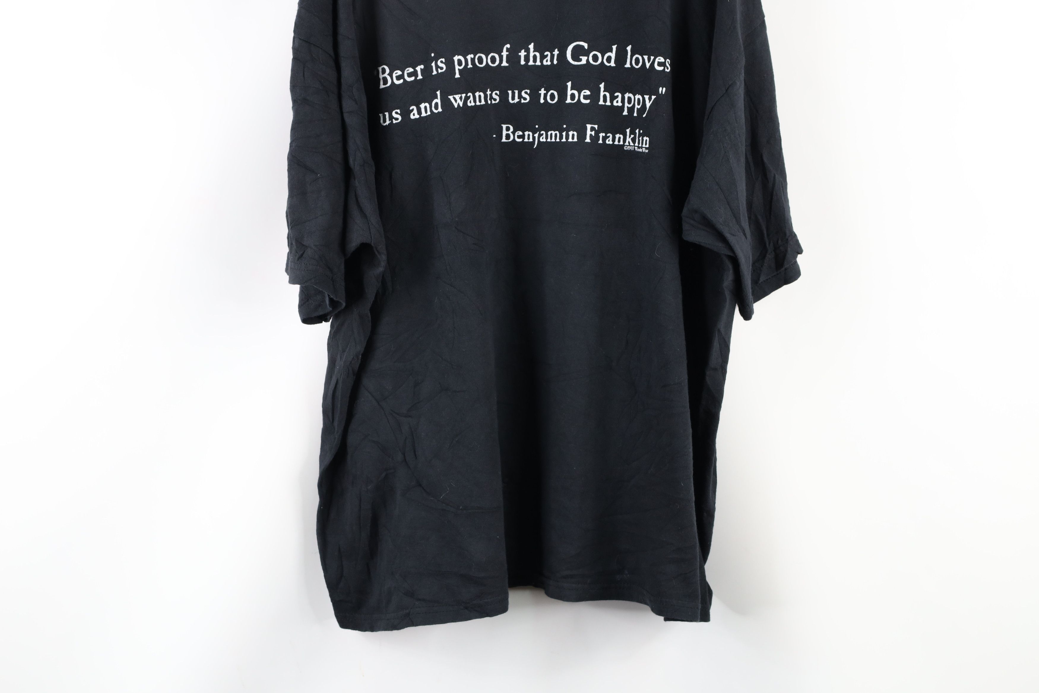 Vintage Vintage 90s Beer Is Proof God Wants Us To Be Happy T-Shirt Size US XXL / EU 58 / 5 - 3 Thumbnail