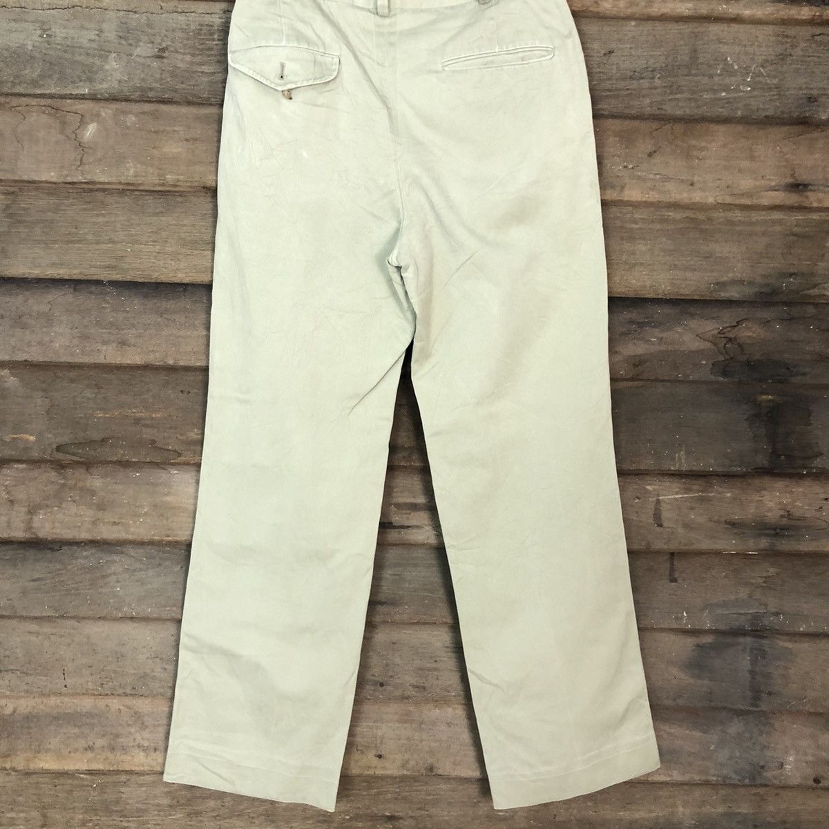 SHIPS DLL Ships Cream Straight Pants #c943 Size US 28 / EU 44 - 8 Thumbnail