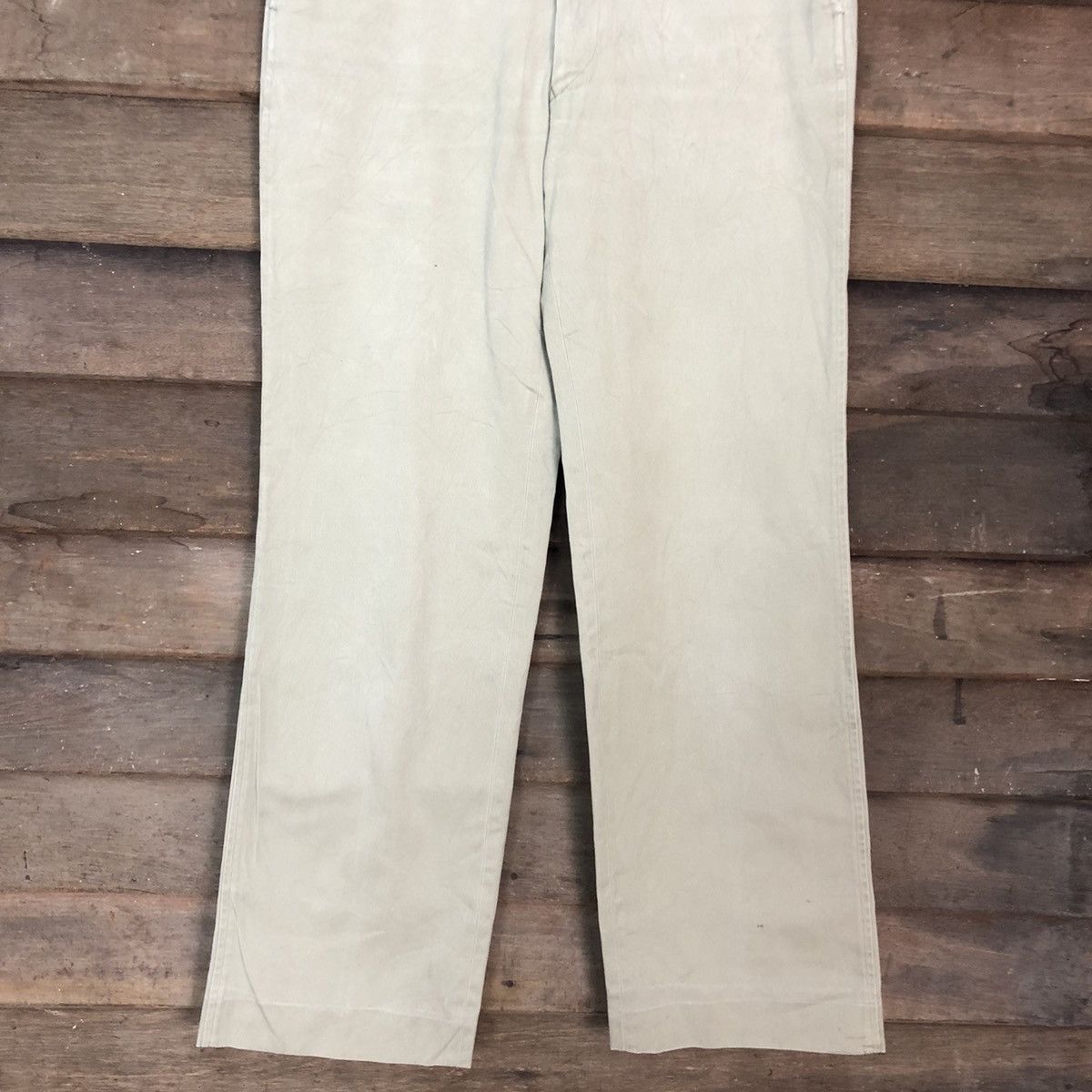 SHIPS DLL Ships Cream Straight Pants #c943 Size US 28 / EU 44 - 3 Thumbnail