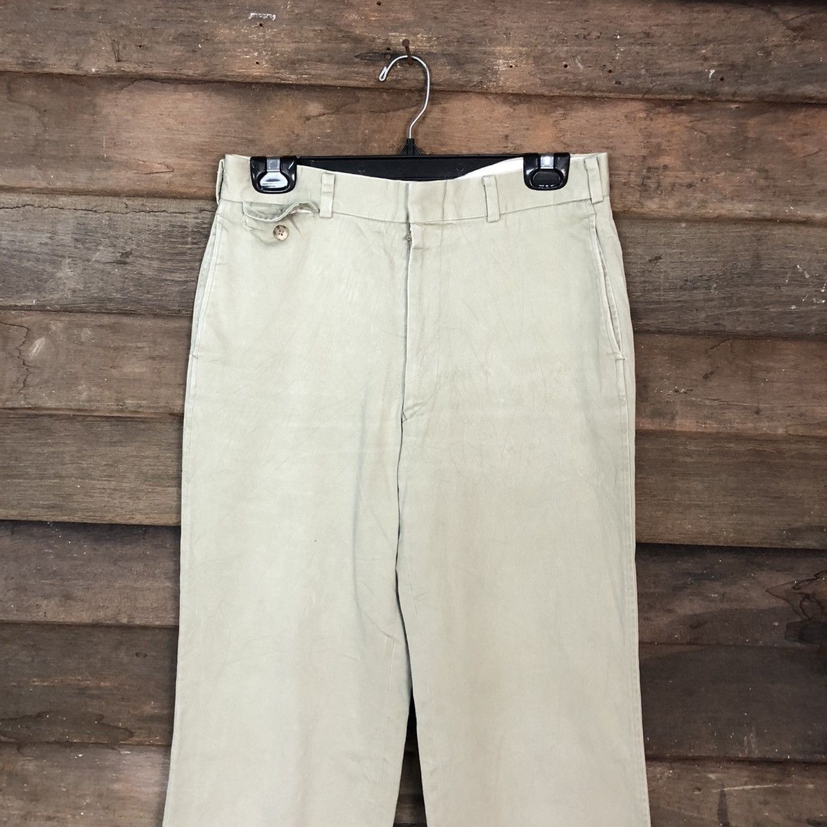 SHIPS DLL Ships Cream Straight Pants #c943 Size US 28 / EU 44 - 2 Thumbnail