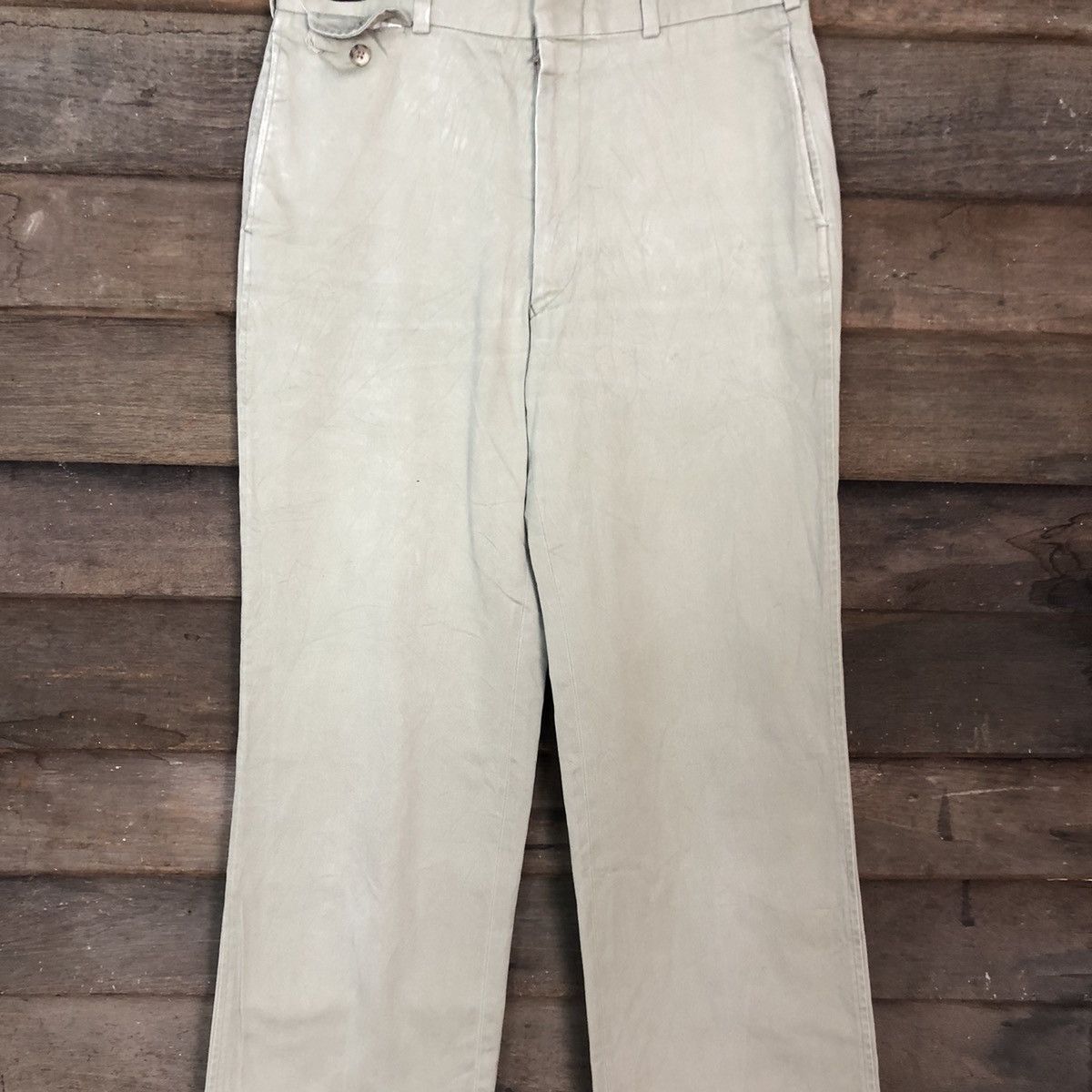SHIPS DLL Ships Cream Straight Pants #c943 Size US 28 / EU 44 - 4 Thumbnail