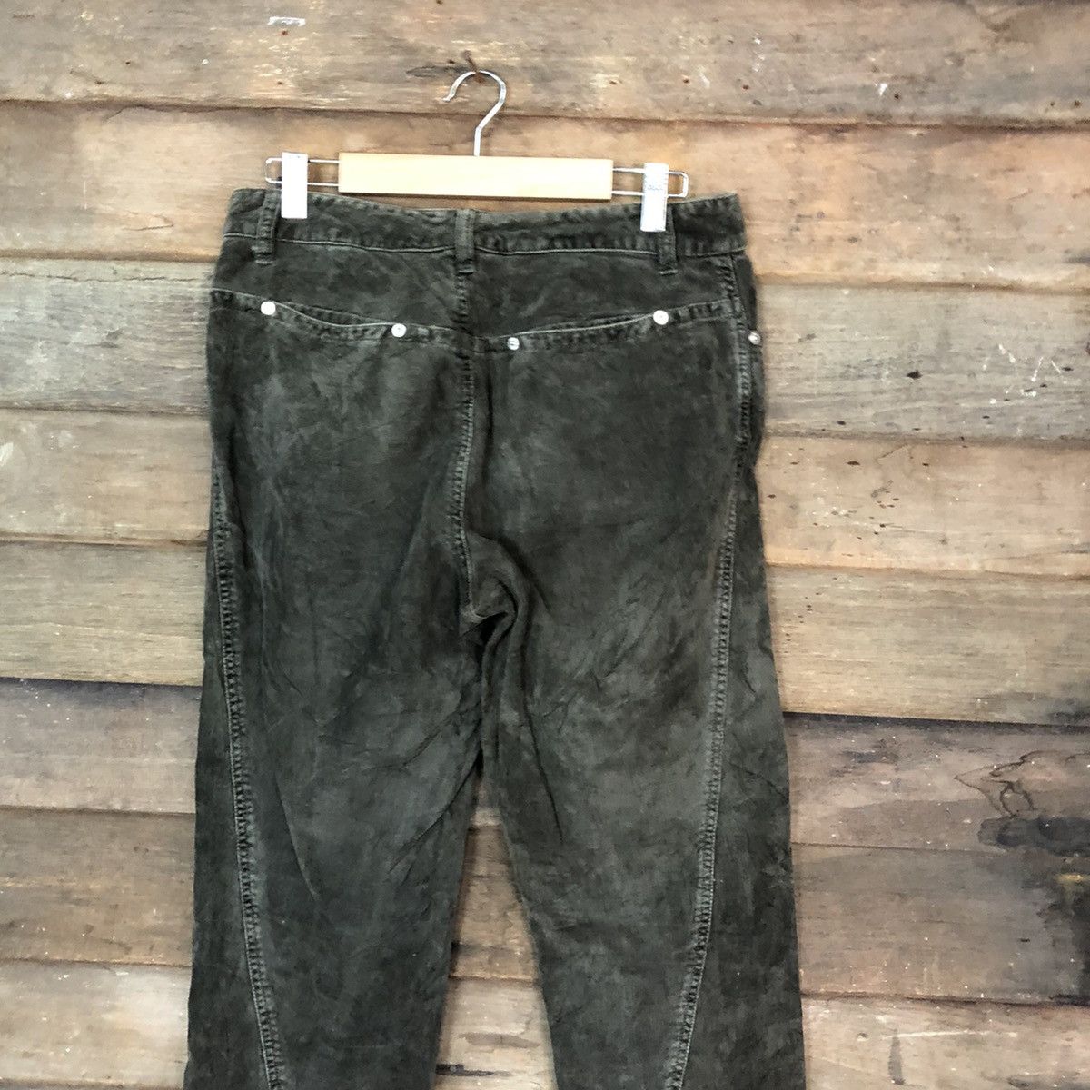 Japanese Brand Interavupo Green Conduroy streetwear vintage Pants #5688 Size US 29 - 9 Thumbnail
