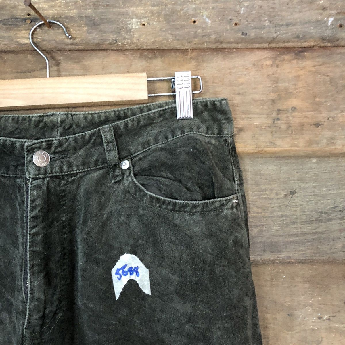 Japanese Brand Interavupo Green Conduroy streetwear vintage Pants #5688 Size US 29 - 5 Thumbnail