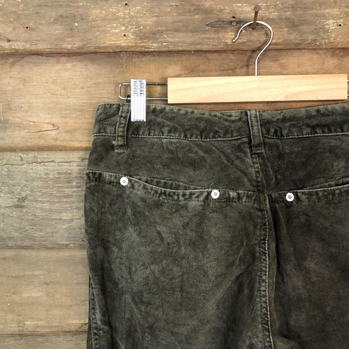 Japanese Brand Interavupo Green Conduroy streetwear vintage Pants #5688 Size US 29 - 11 Thumbnail
