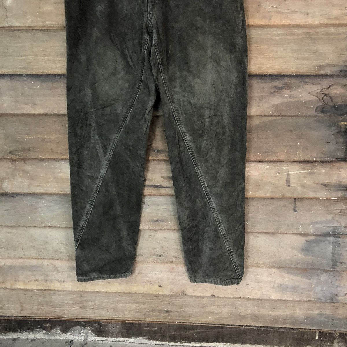Japanese Brand Interavupo Green Conduroy streetwear vintage Pants #5688 Size US 29 - 3 Thumbnail
