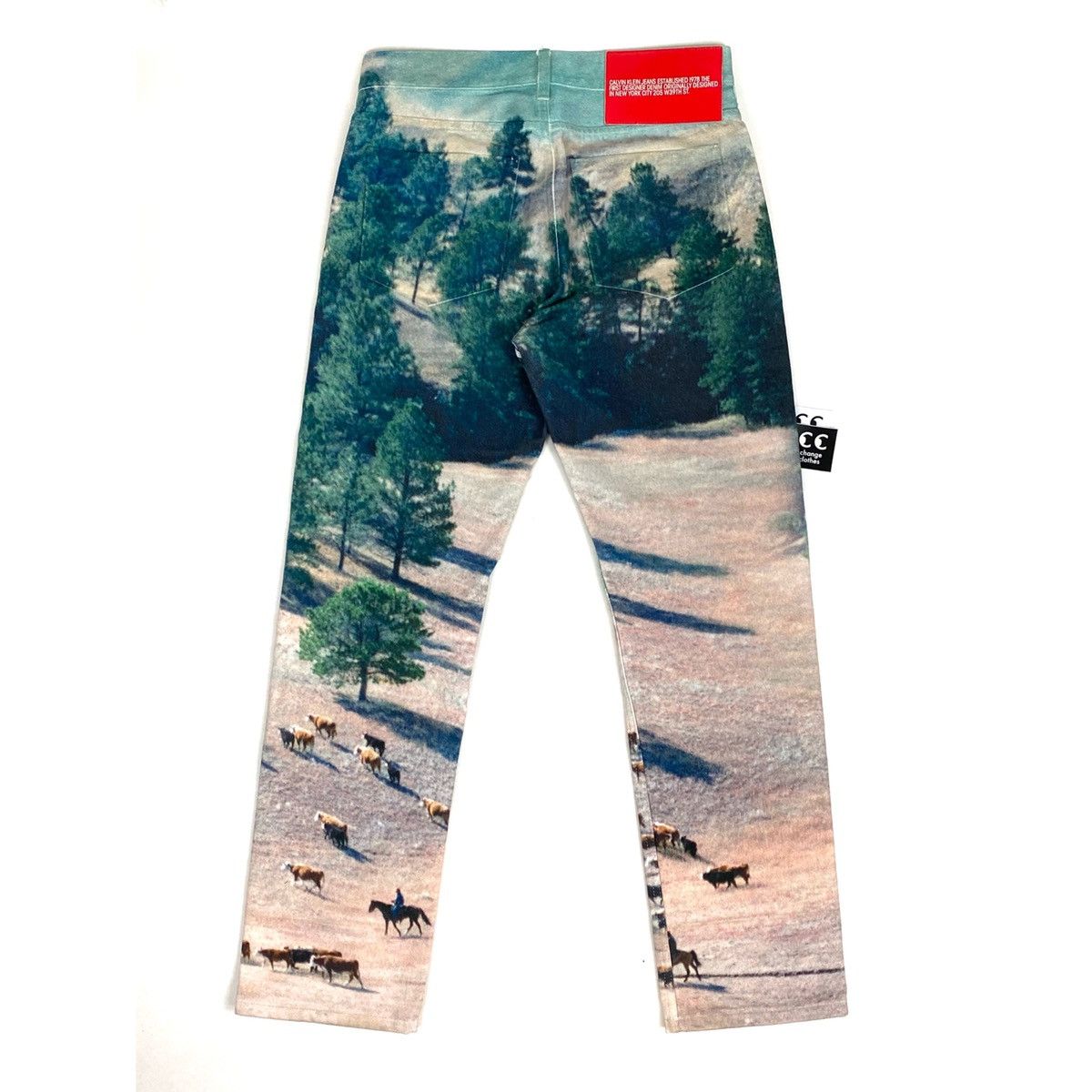 image of Calvin Klein Raf Simons Landscape Ranch Denim Jean 31 32, Men's