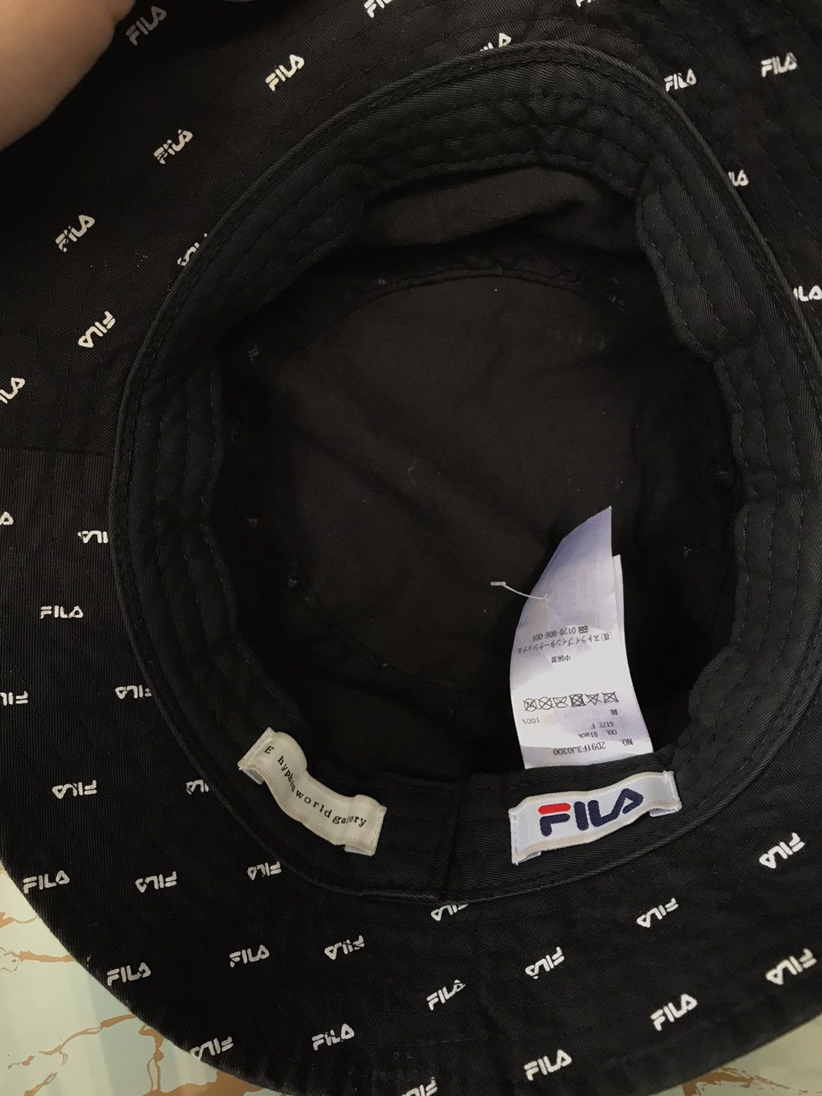 Fila Fila E Hypen World Gallery Fullprint Bucket Hat Size ONE SIZE - 8 Thumbnail