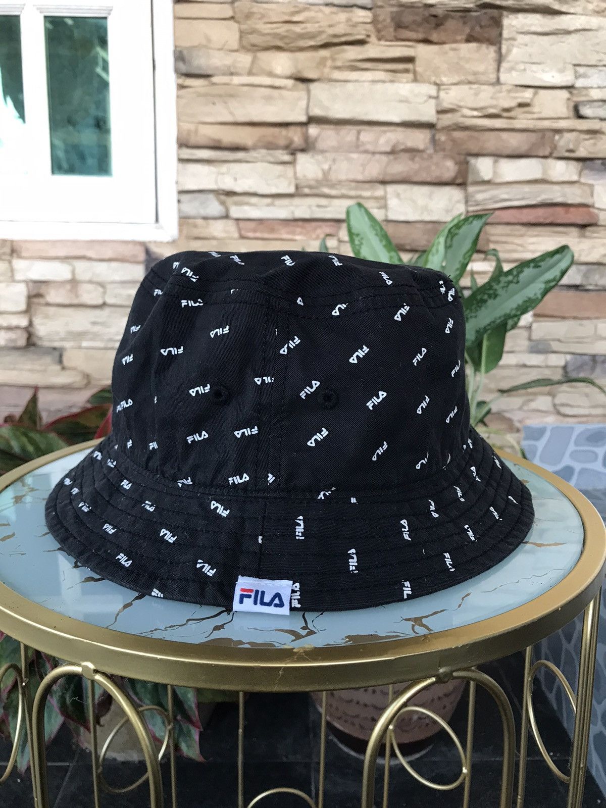 Fila Fila E Hypen World Gallery Fullprint Bucket Hat Size ONE SIZE - 1 Thumbnail