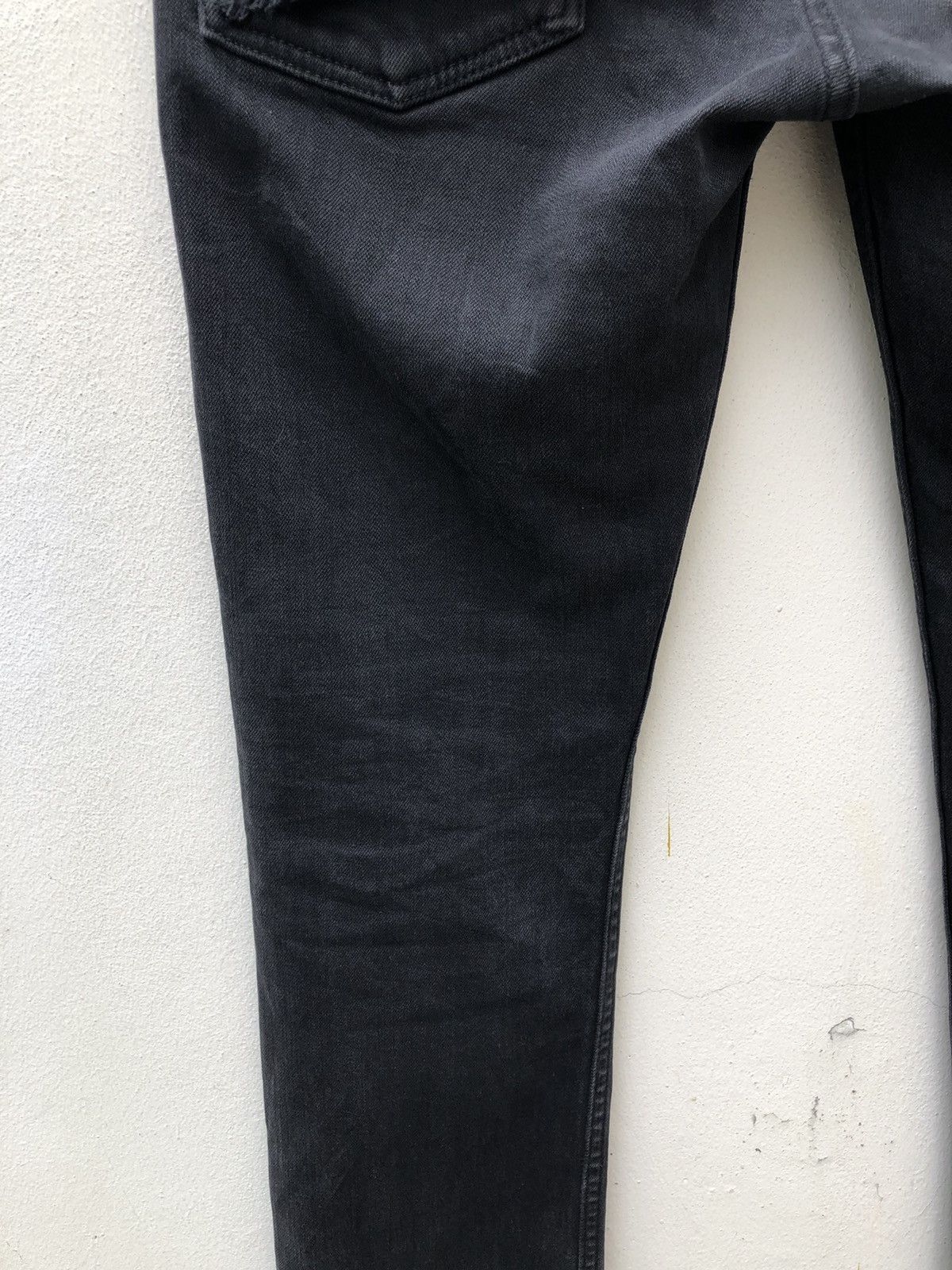Vintage Cockies Japan Riveted Faded Black Denim Jeans Size US 30 / EU 46 - 12 Thumbnail