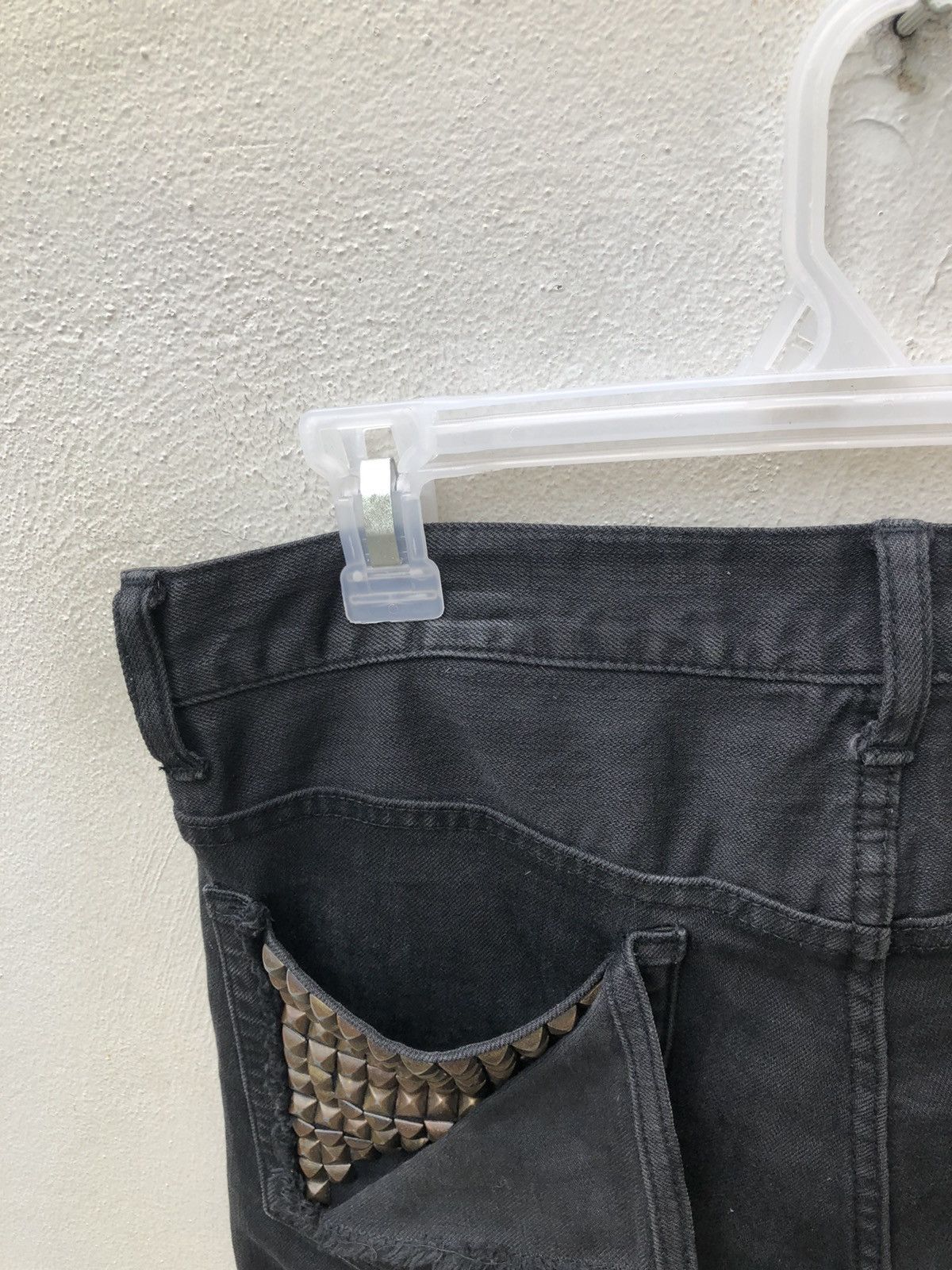 Vintage Cockies Japan Riveted Faded Black Denim Jeans Size US 30 / EU 46 - 11 Thumbnail