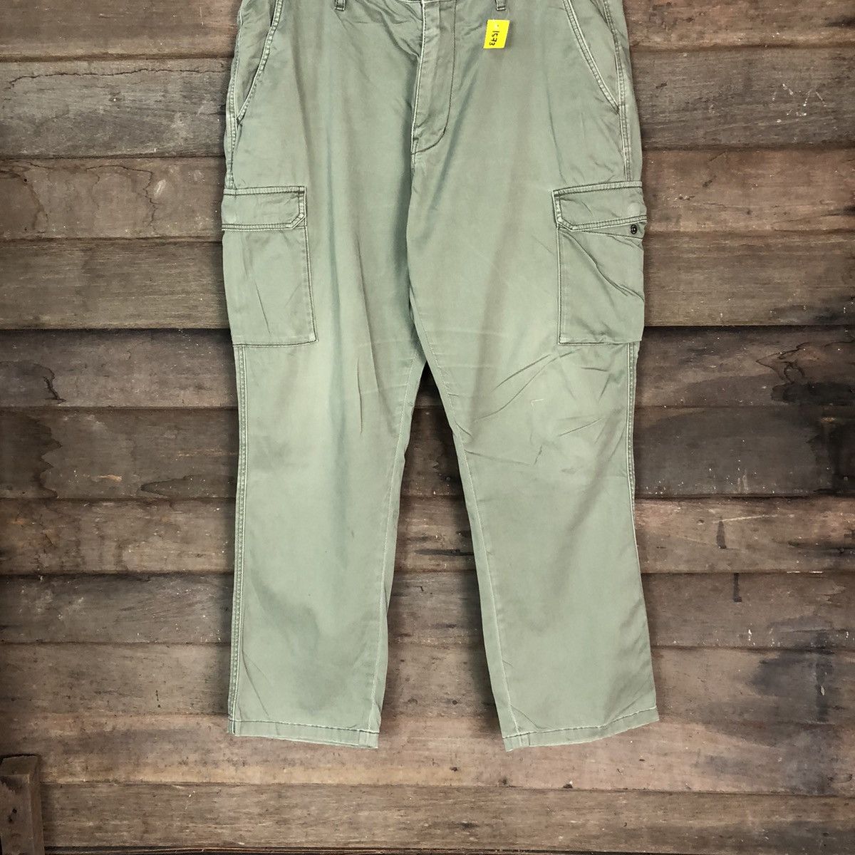 Faded Glory DLL Japan faded Green Cargo Multipocket Pants #1573 Size US 34 / EU 50 - 3 Thumbnail