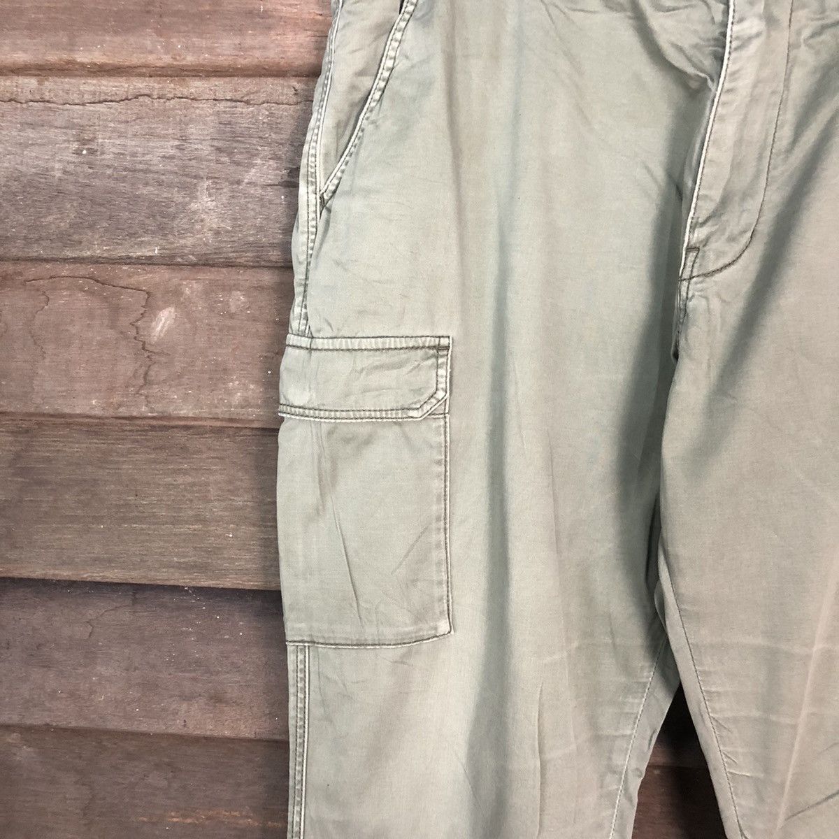 Faded Glory DLL Japan faded Green Cargo Multipocket Pants #1573 Size US 34 / EU 50 - 4 Thumbnail