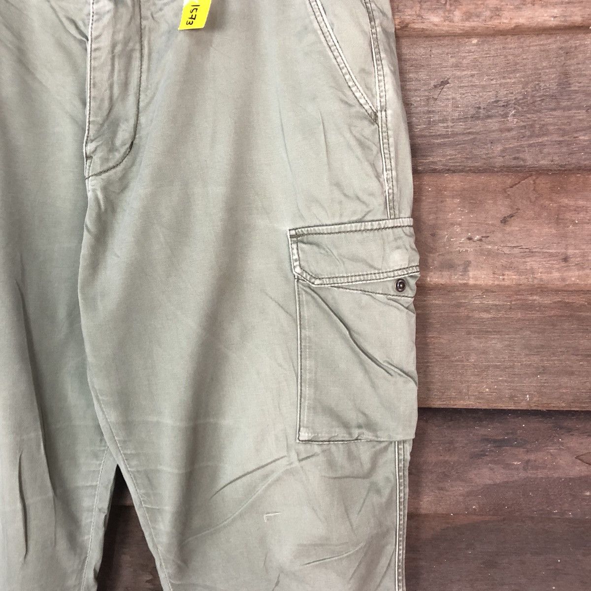 Faded Glory DLL Japan faded Green Cargo Multipocket Pants #1573 Size US 34 / EU 50 - 5 Thumbnail