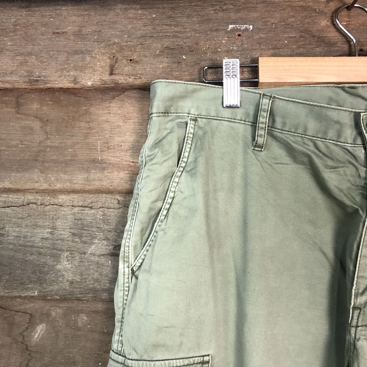 Faded Glory DLL Japan faded Green Cargo Multipocket Pants #1573 Size US 34 / EU 50 - 7 Thumbnail