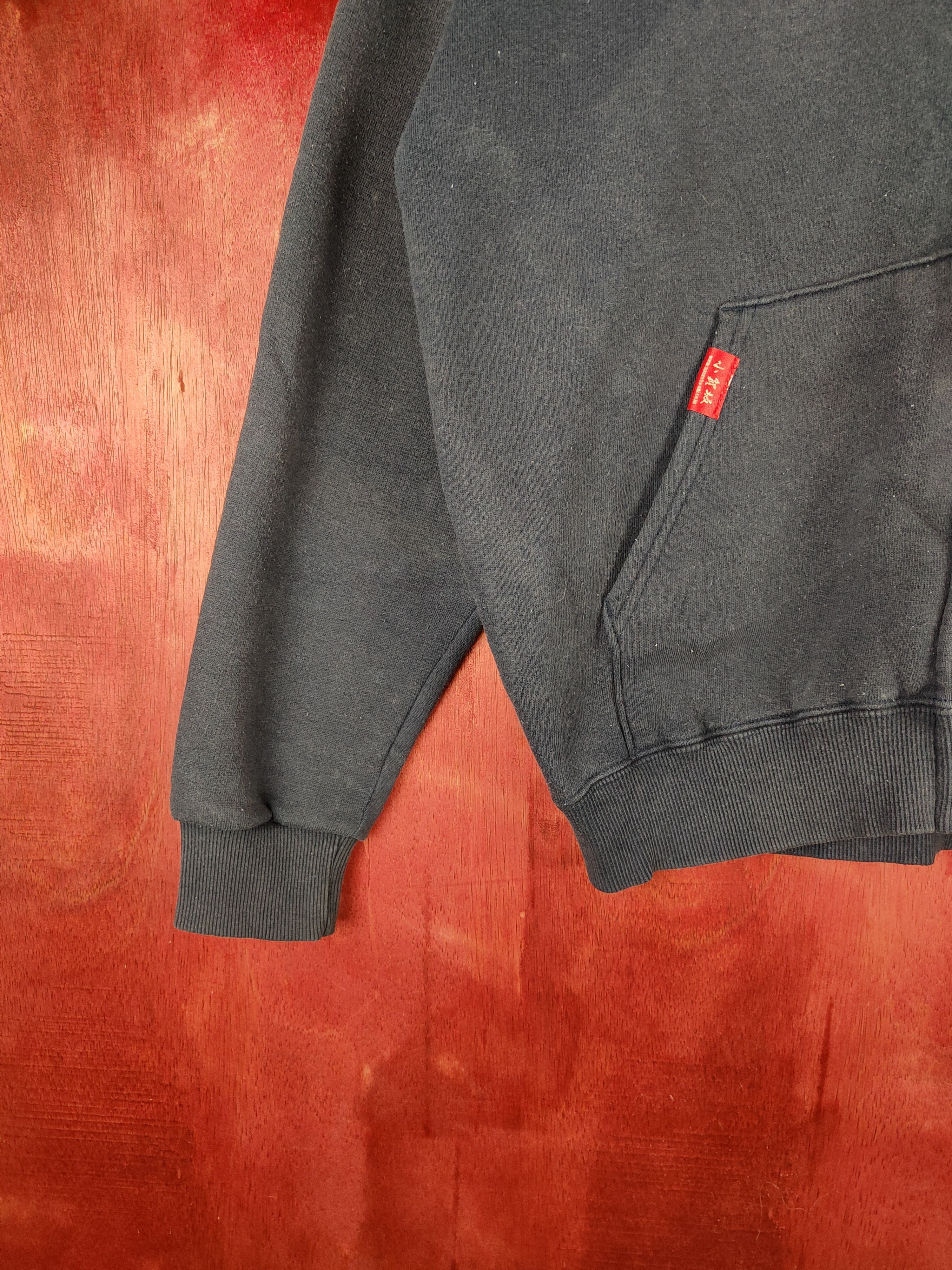 Japanese Brand DL Ogasaka Dark Blue Faded Hoodie Sweater #5478 Size US M / EU 48-50 / 2 - 5 Thumbnail