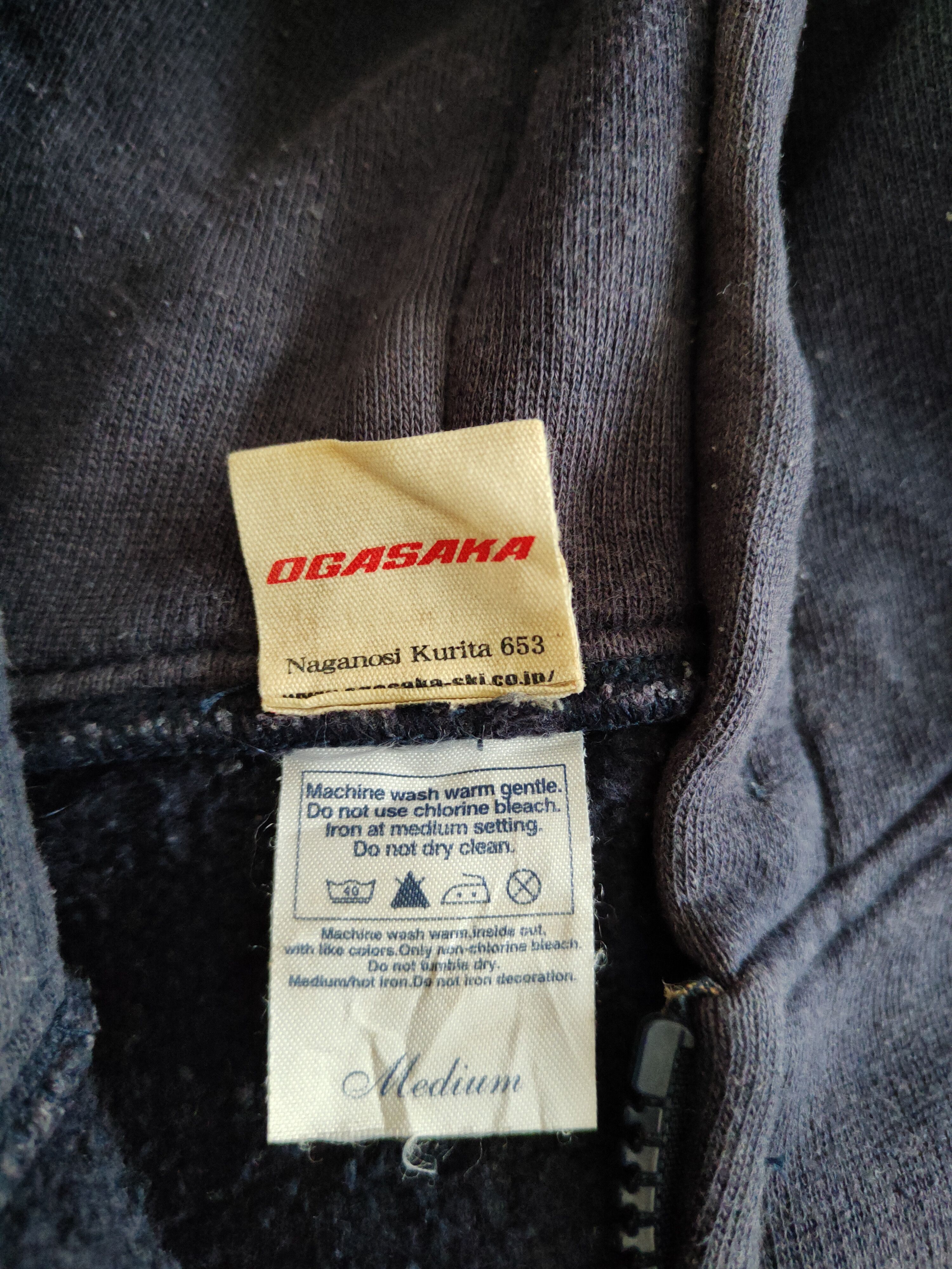 Japanese Brand DL Ogasaka Dark Blue Faded Hoodie Sweater #5478 Size US M / EU 48-50 / 2 - 13 Thumbnail