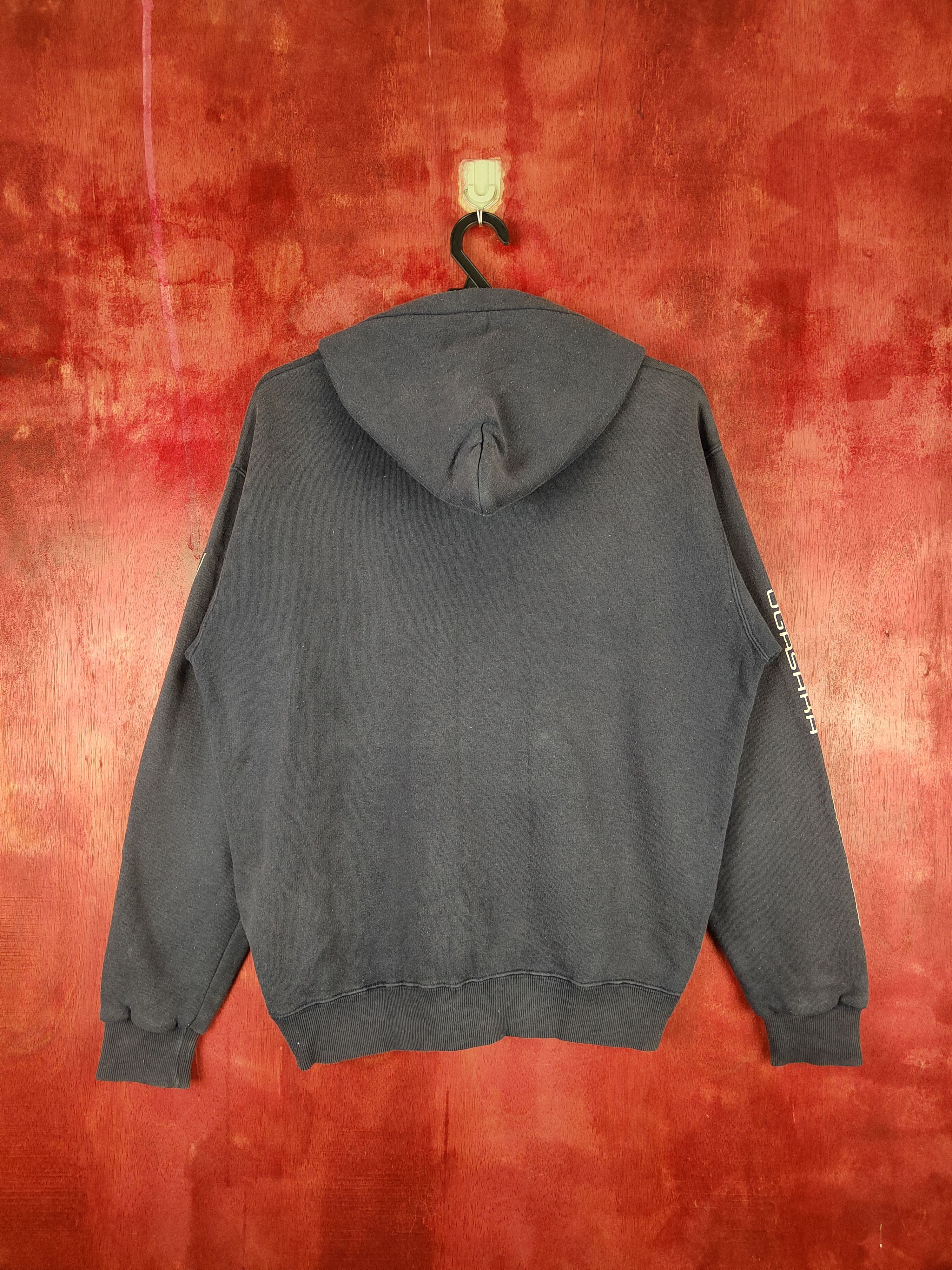 Japanese Brand DL Ogasaka Dark Blue Faded Hoodie Sweater #5478 Size US M / EU 48-50 / 2 - 10 Thumbnail
