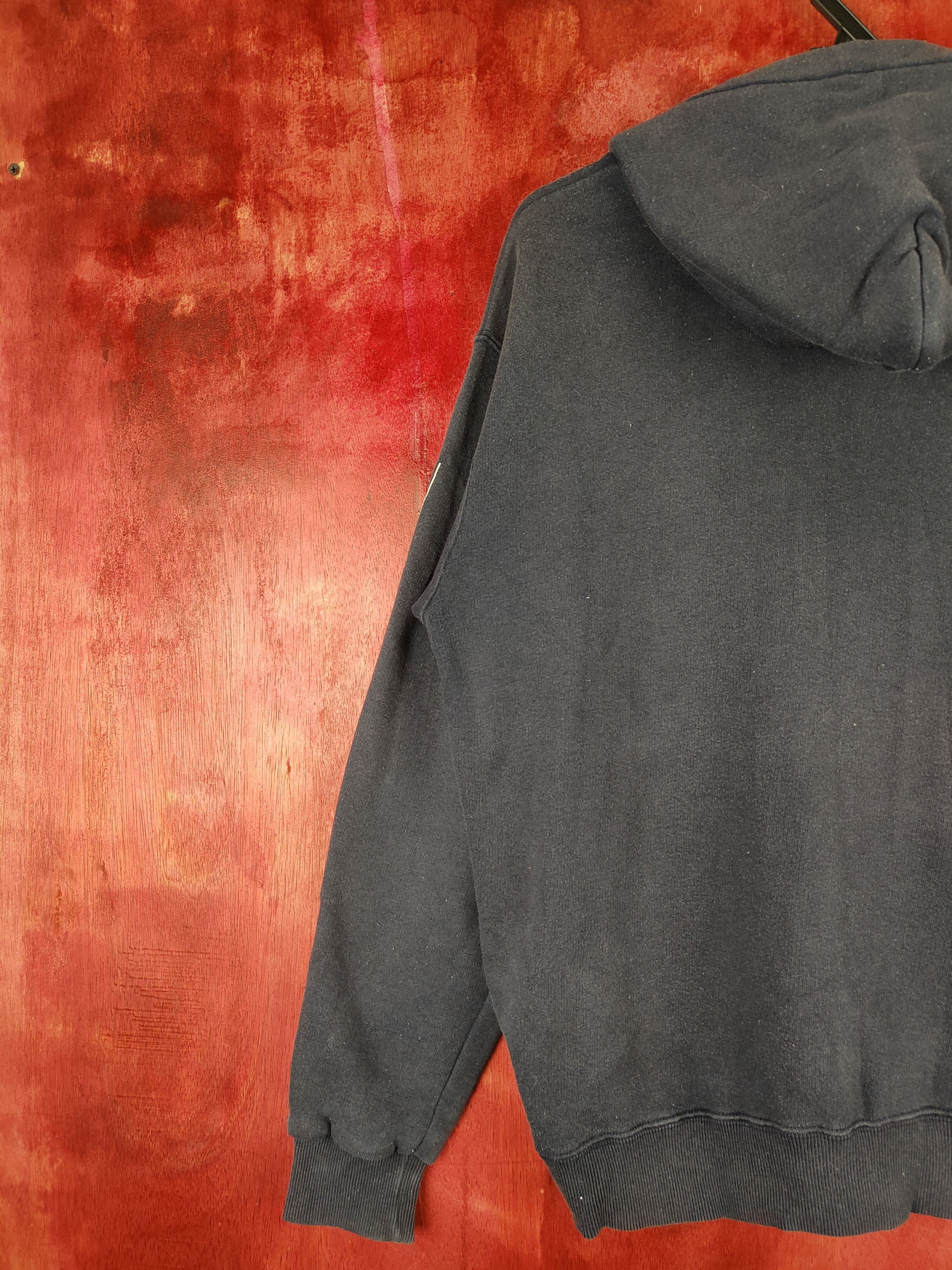 Japanese Brand DL Ogasaka Dark Blue Faded Hoodie Sweater #5478 Size US M / EU 48-50 / 2 - 11 Thumbnail