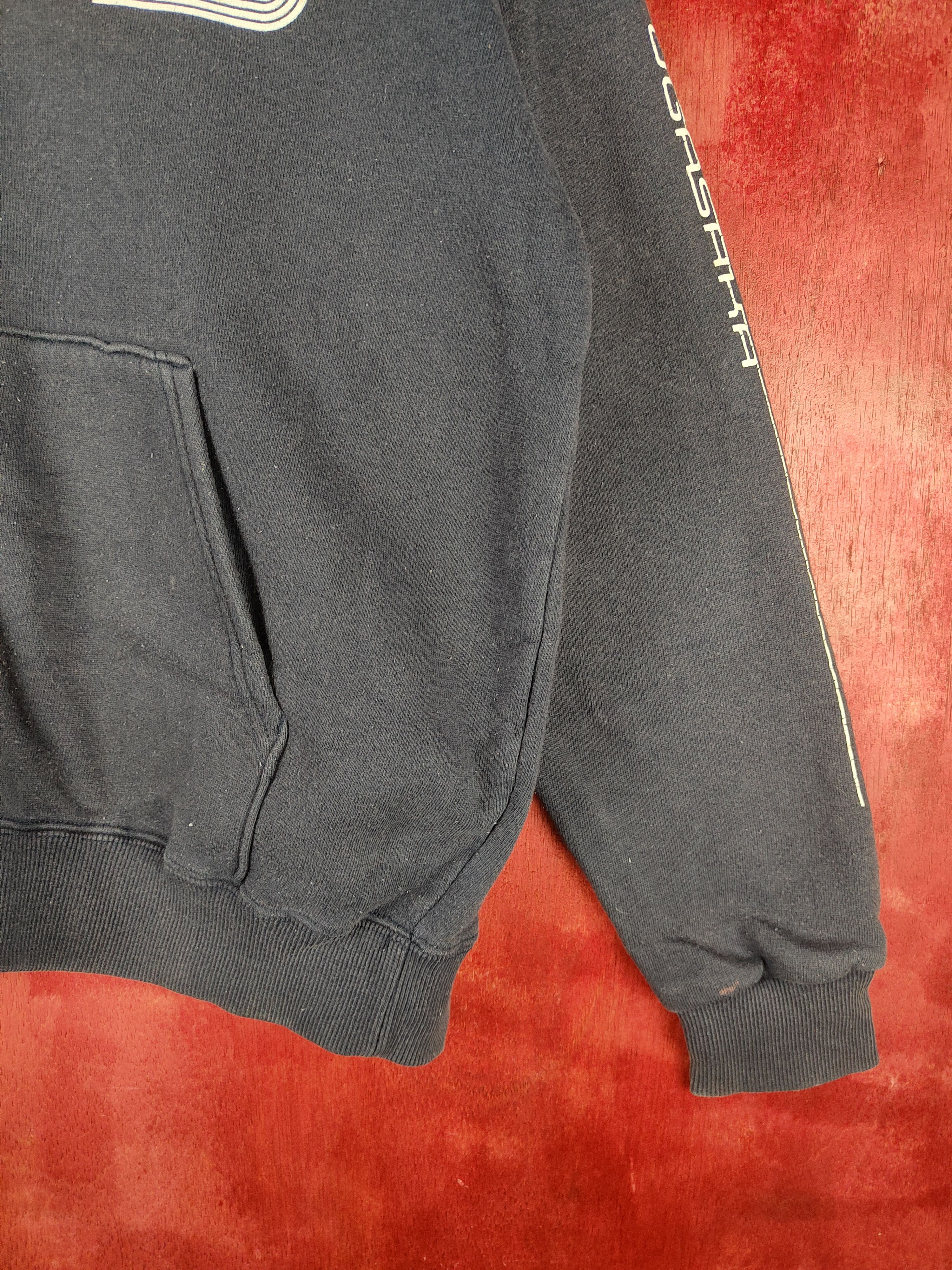 Japanese Brand DL Ogasaka Dark Blue Faded Hoodie Sweater #5478 Size US M / EU 48-50 / 2 - 8 Thumbnail