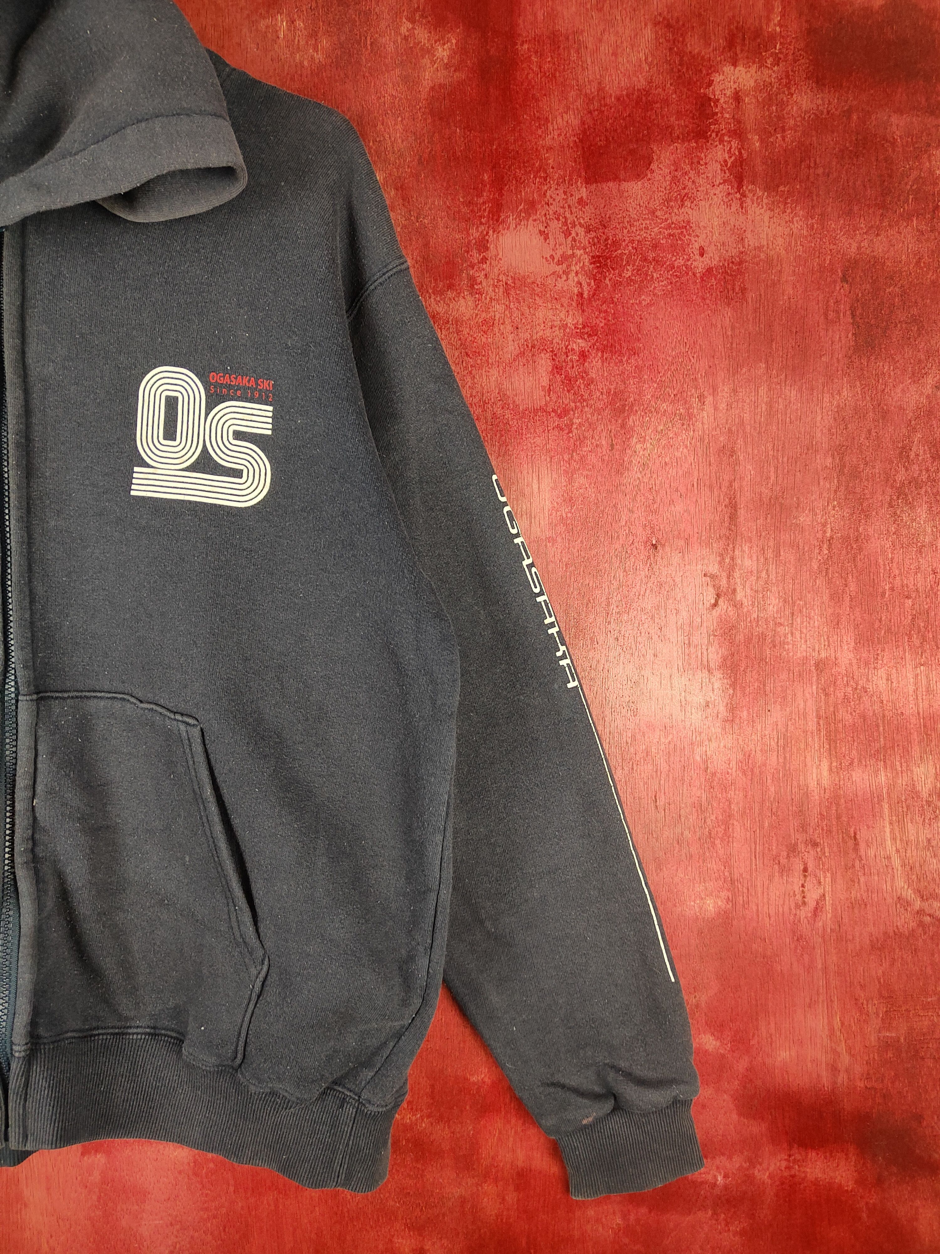 Japanese Brand DL Ogasaka Dark Blue Faded Hoodie Sweater #5478 Size US M / EU 48-50 / 2 - 7 Thumbnail