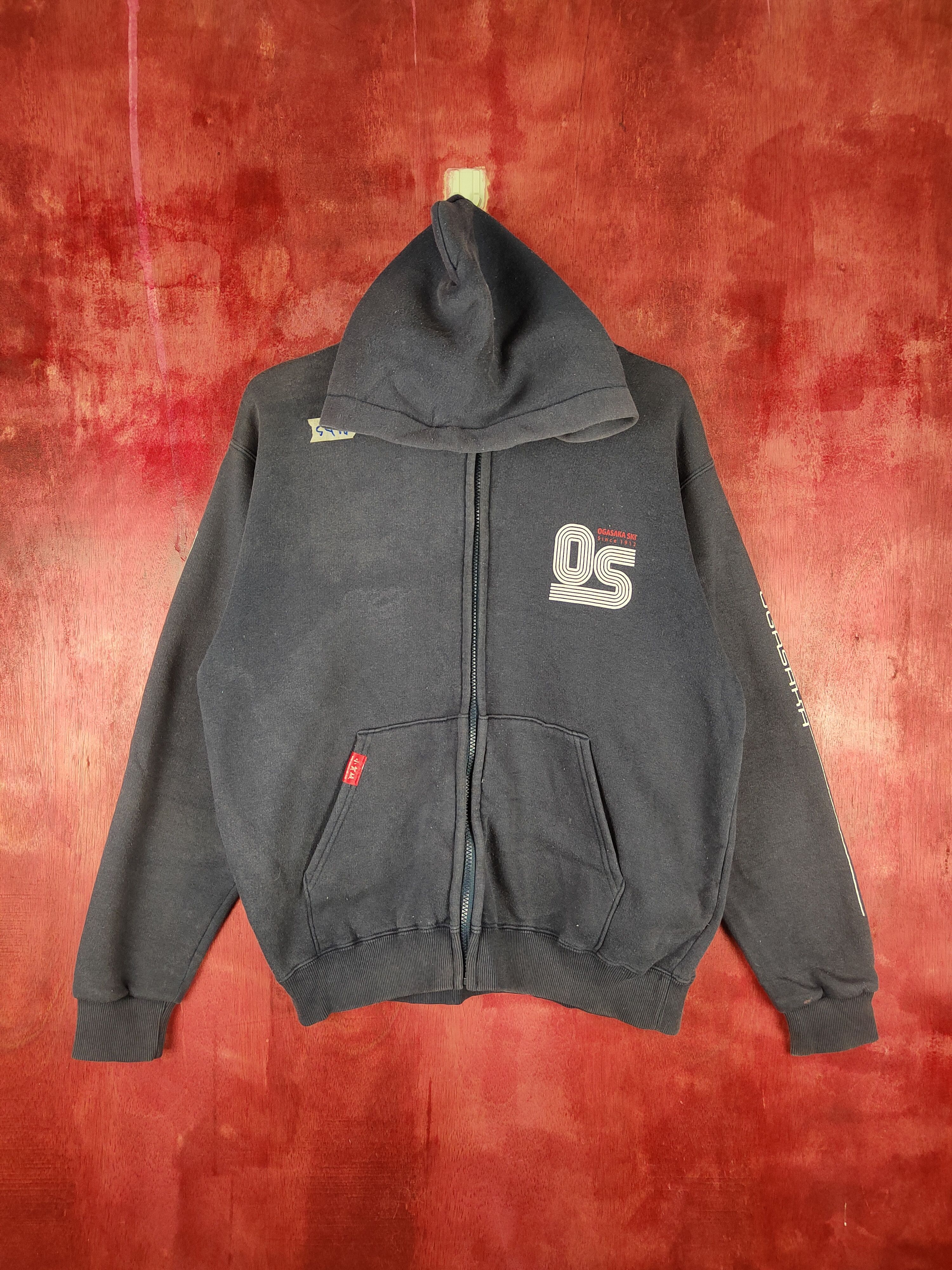 Japanese Brand DL Ogasaka Dark Blue Faded Hoodie Sweater #5478 Size US M / EU 48-50 / 2 - 1 Thumbnail