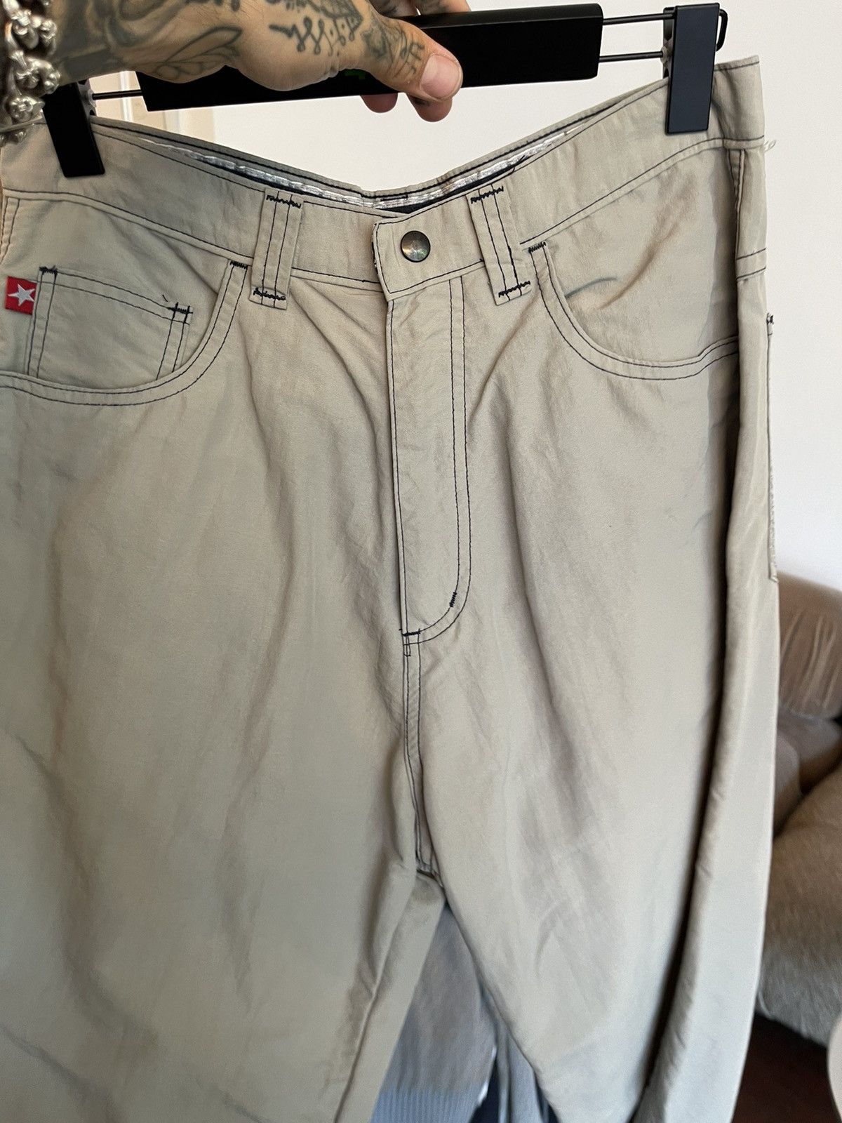 Vintage Vintage PORNSTAR PORN STAR NYLON SKATER PANTS 30 31 32 Size US 31 - 10 Thumbnail