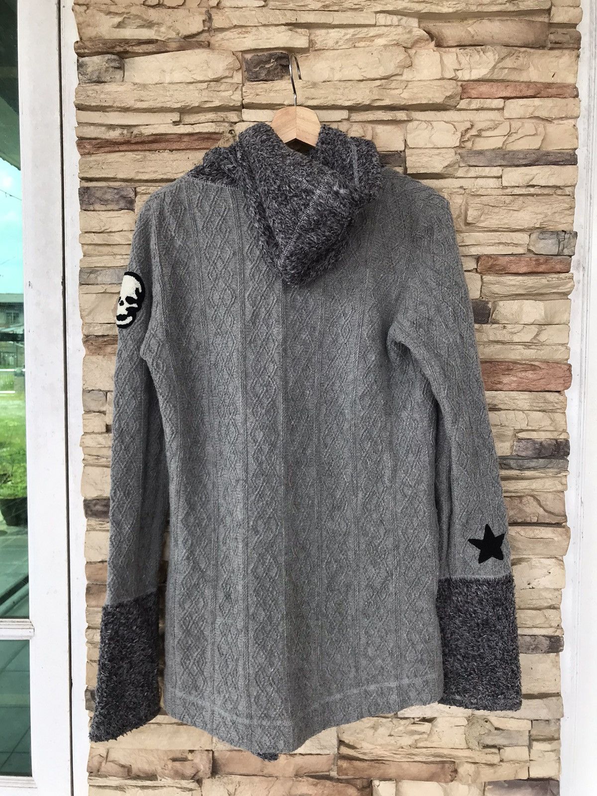Japanese Brand Vintage Stud Cardigan Hoodies Patches Skulls Size US M / EU 48-50 / 2 - 2 Thumbnail