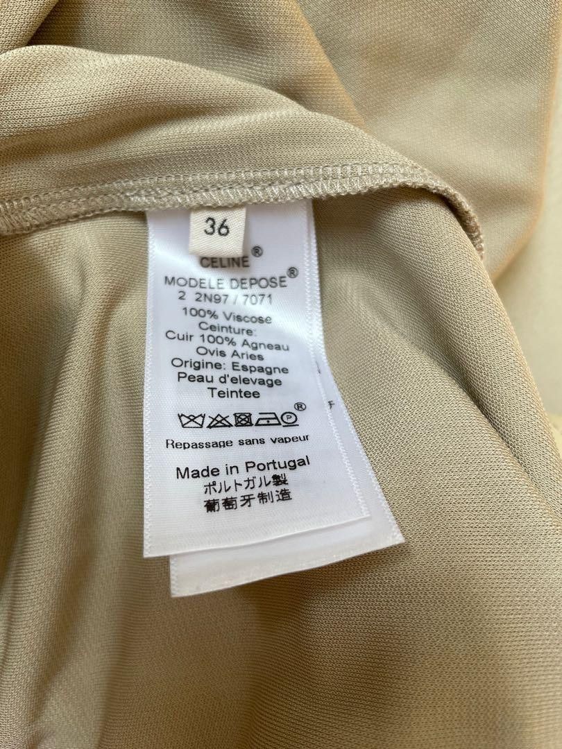 Celine Old Celine skirt with leather belt Size 25" / US 0 / IT 36 - 5 Thumbnail