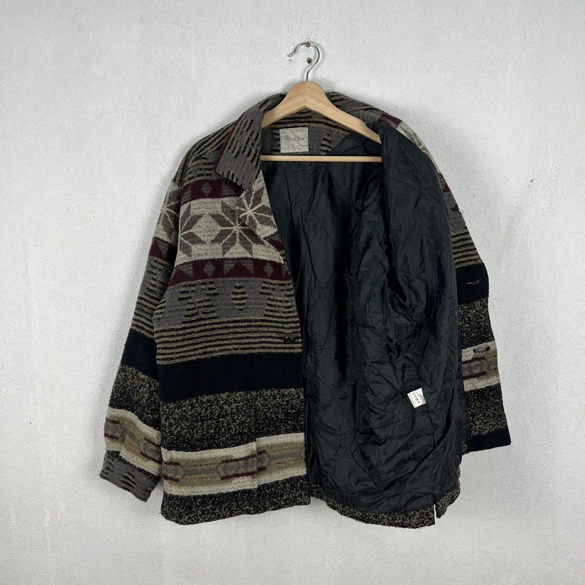 VINTAGE HOMEY SNOW WOOL JACKET NAVAJO STYLE DESIGN PRINTED